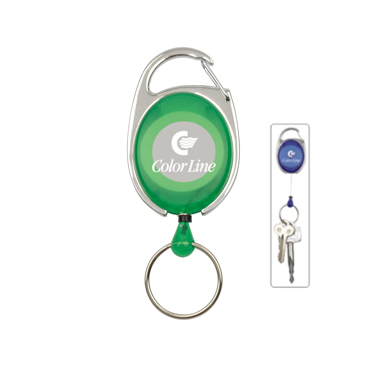 Oval Retractable Badge Holder - PXA2808 Image