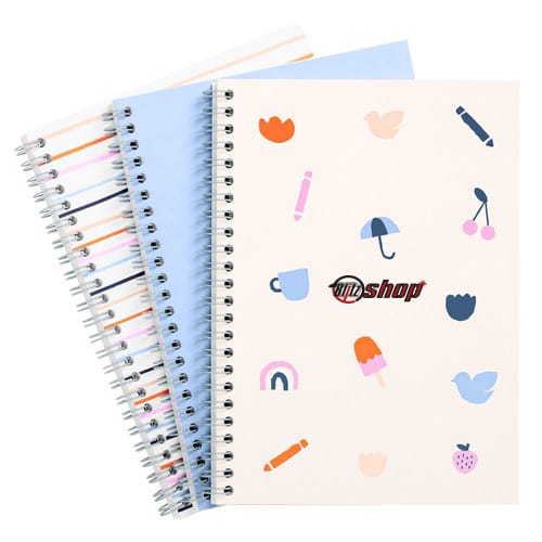 B5 Full Colour Wiro Binding NoteBook / Diary - PCS086 Image 