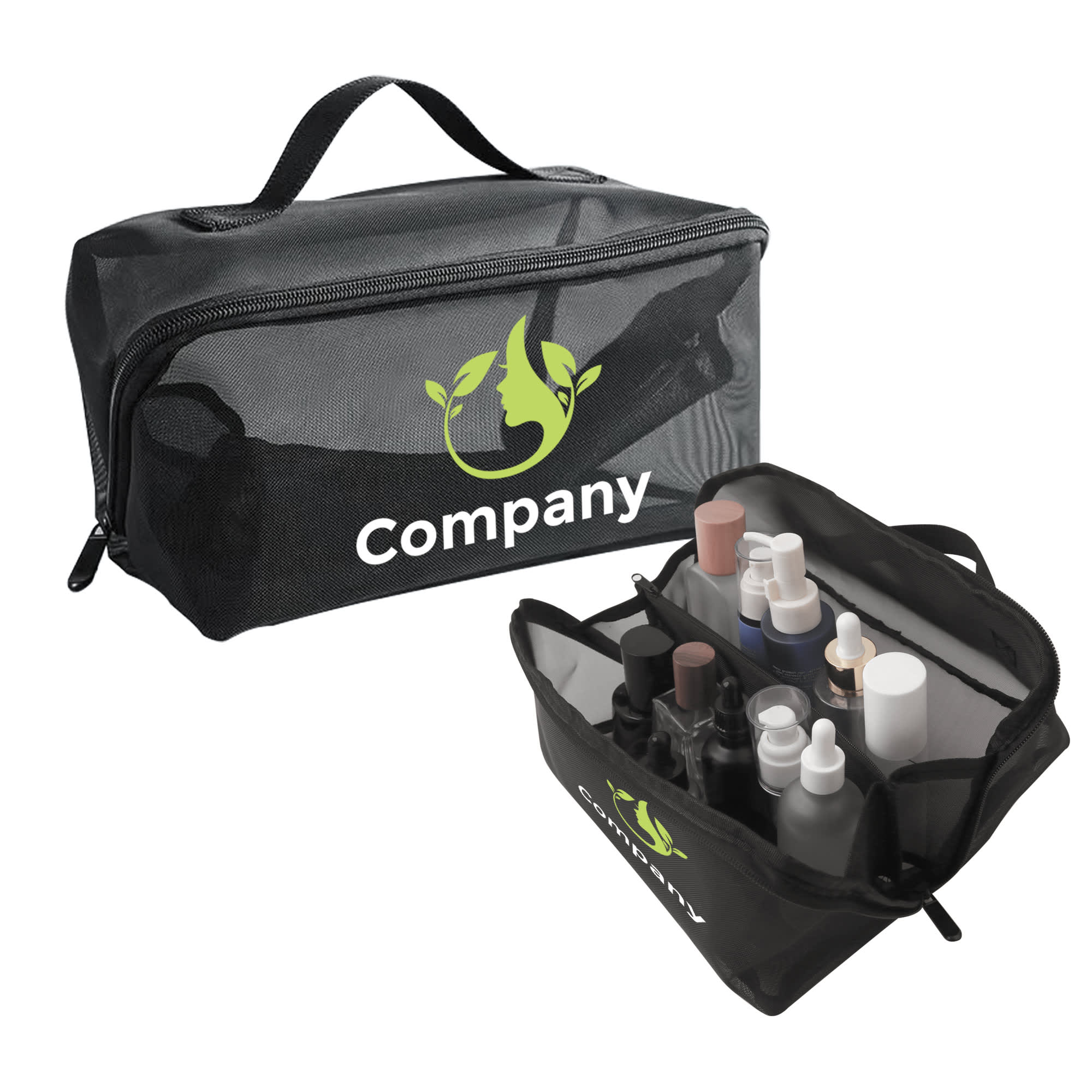 Large Capacity Nylon Mesh Cosmetic Bag