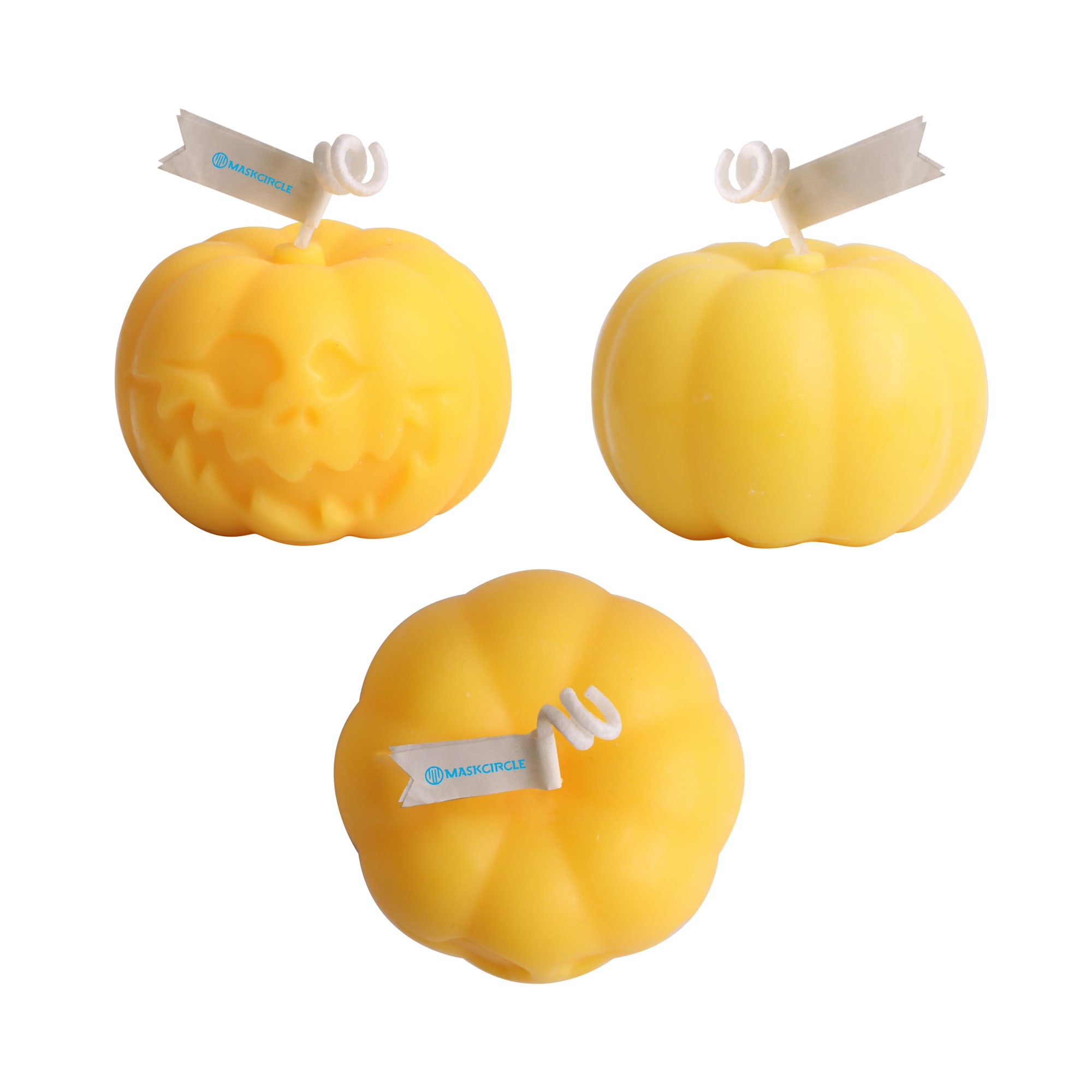 Alternative view of Pumpkin Shape Candles
