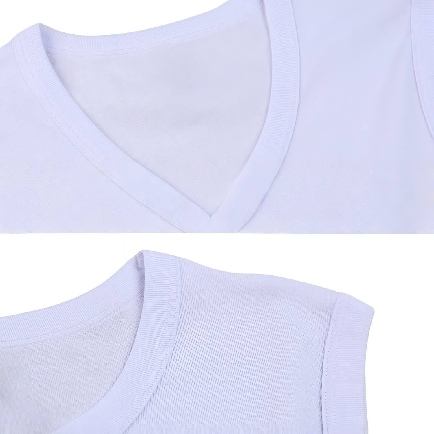 100% Polyester Micro Mesh Sublimated V-Neck Singlet - Image 4