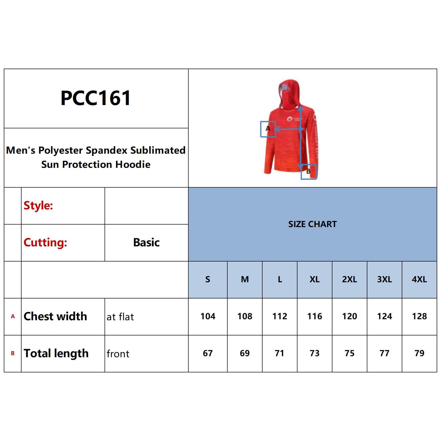 Men's Polyester Spandex Sublimated Sun Protection Hoodie - PCC161 Image