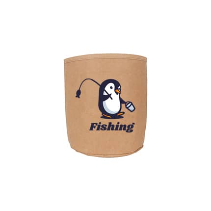 Large Washable Kraft Paper Bag(Dia 150 x H 280mm) - PCPB183 Image 