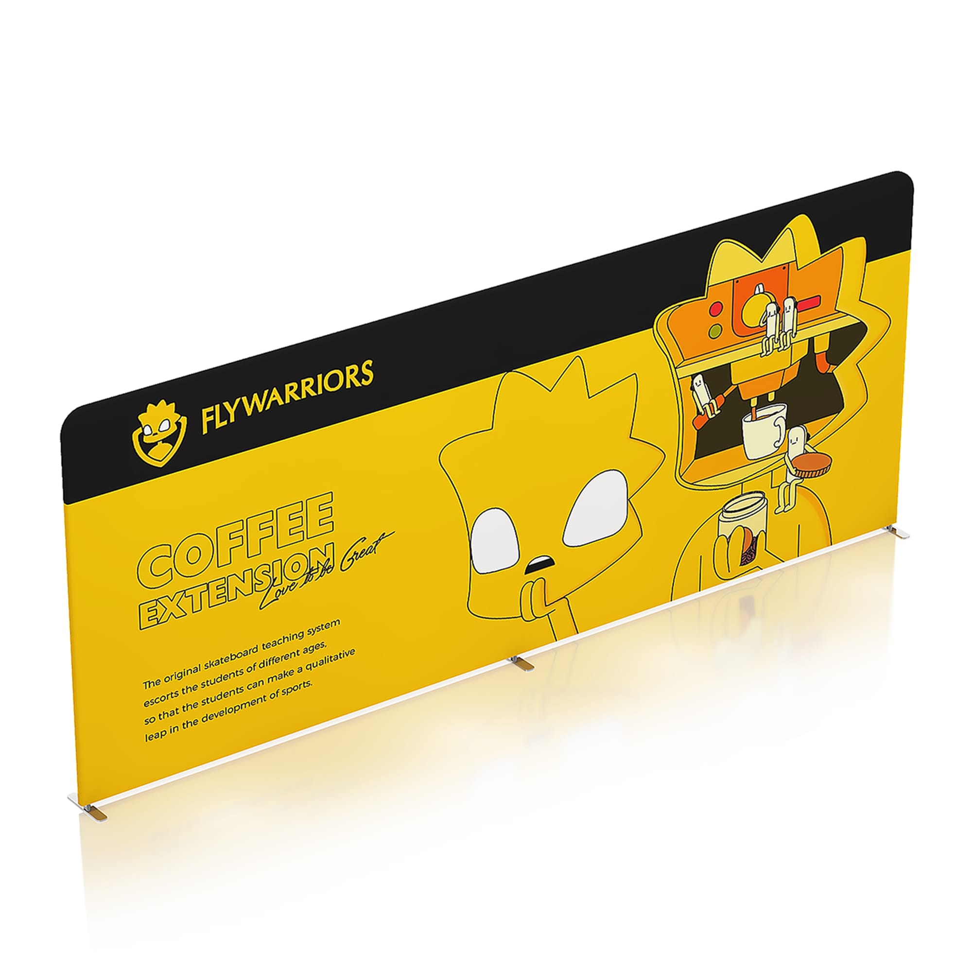 6m Straight Tension Fabric Display Wall - POS260 Image 