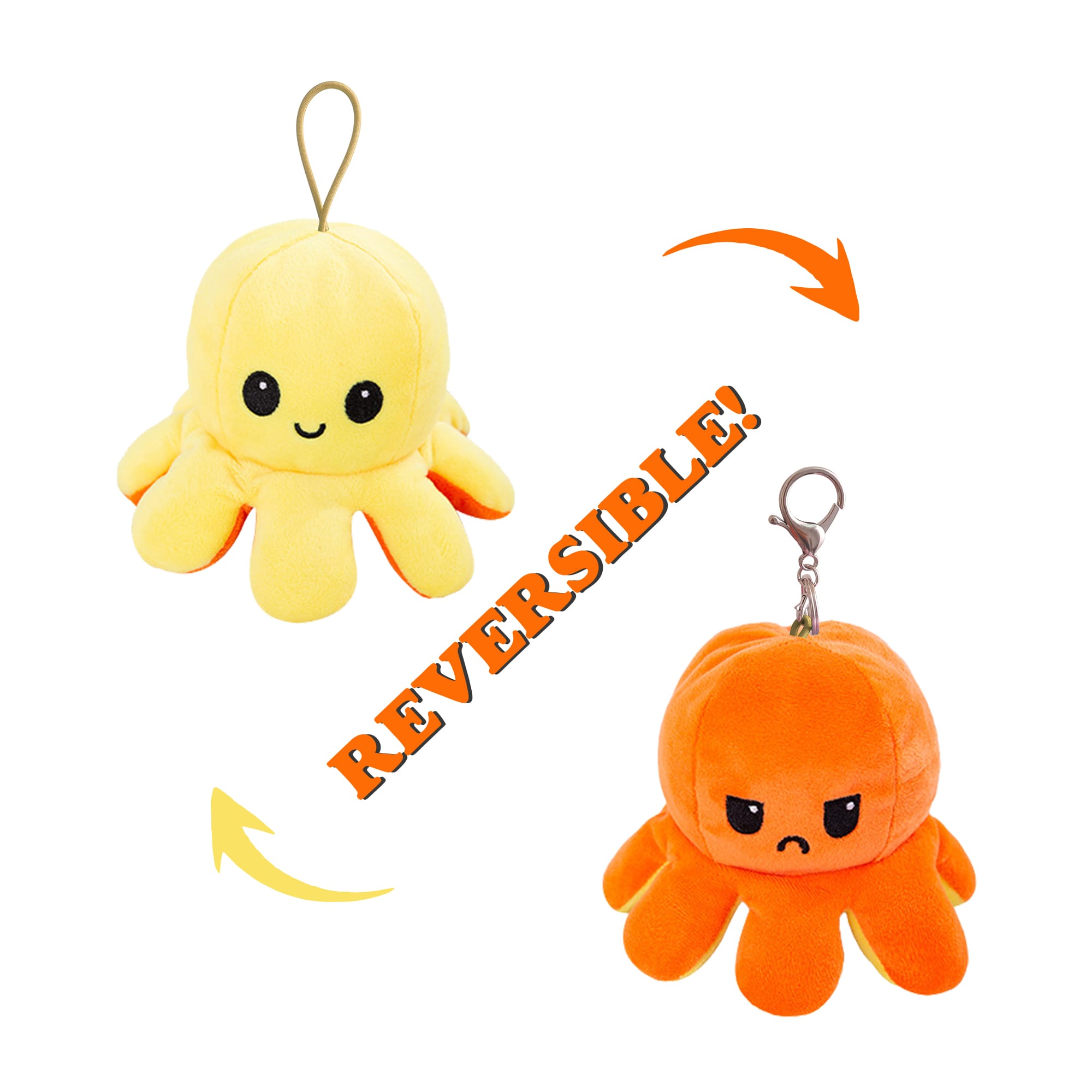 Small Reversible Octopus Plush Toy - PCPT032 Image