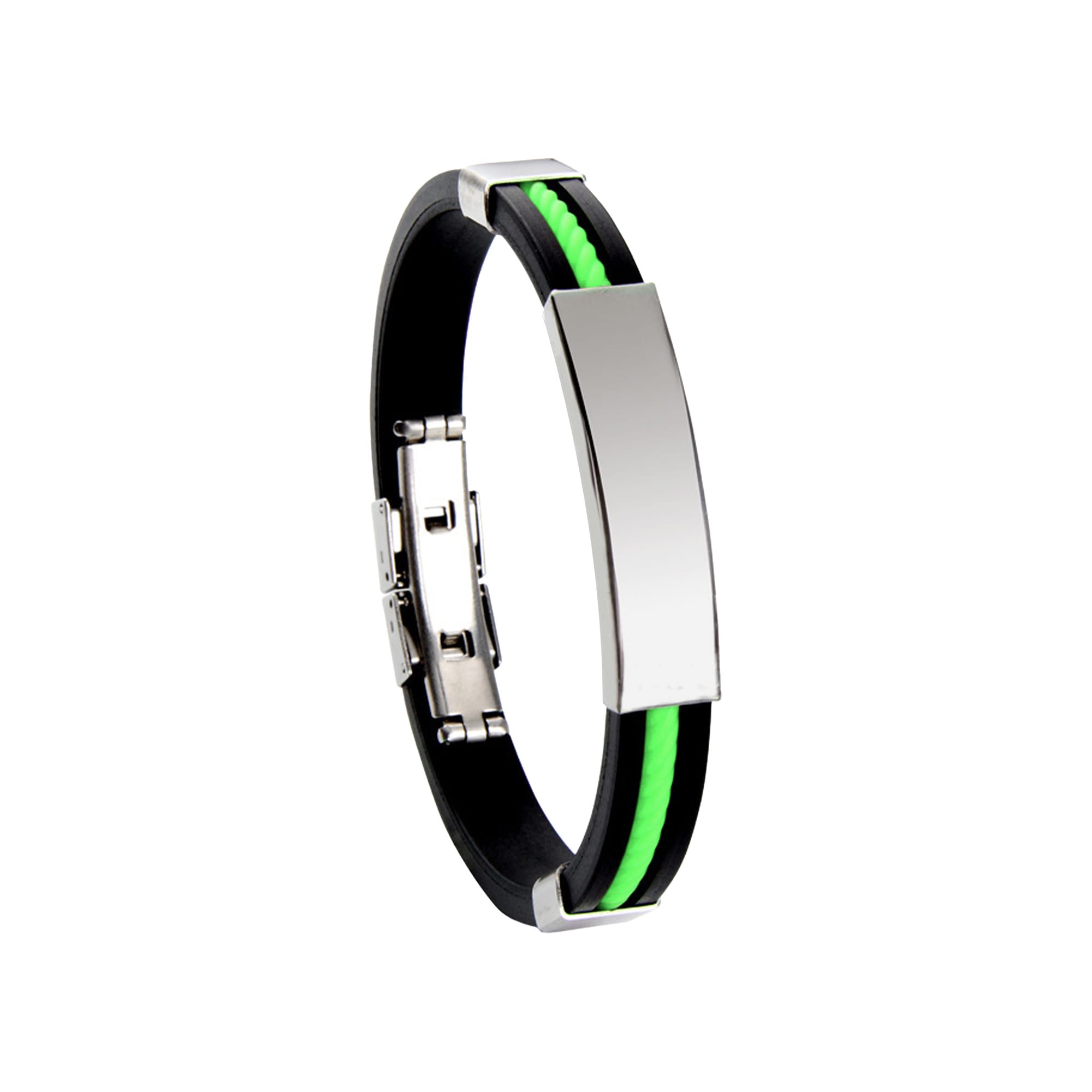 Alternative view of Glide Lock Clasp Colour Silica Bracelet
