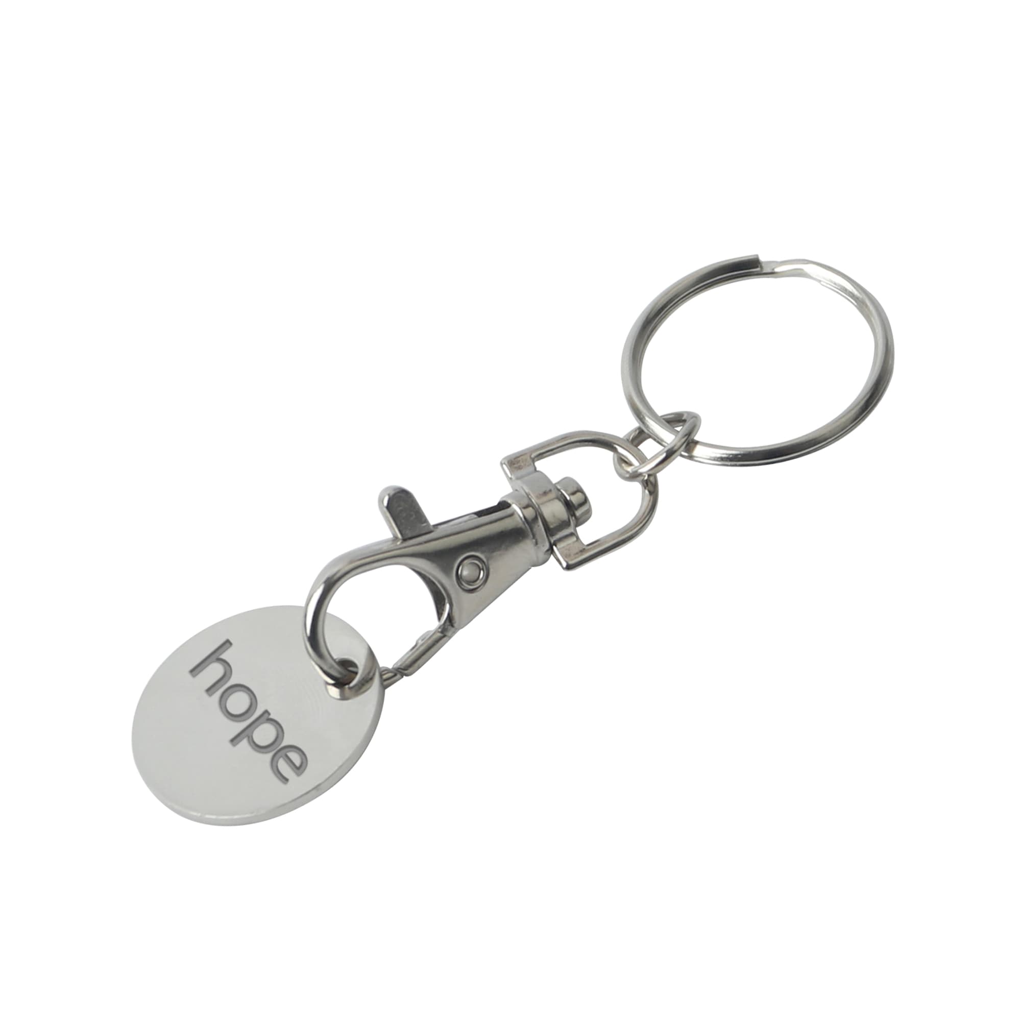 Alternative view of Enamel Trolley Coin Keyring