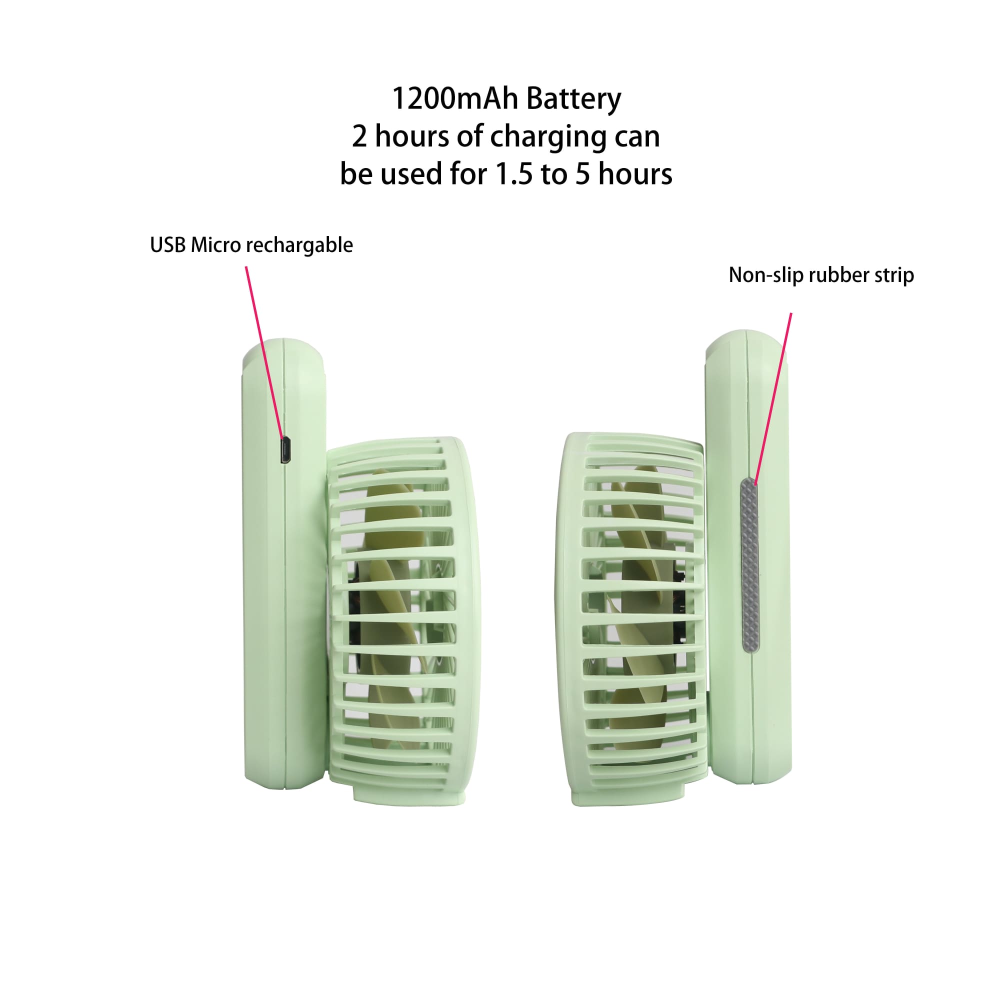 Foldable USB Handy Fan - PCT090 Image 