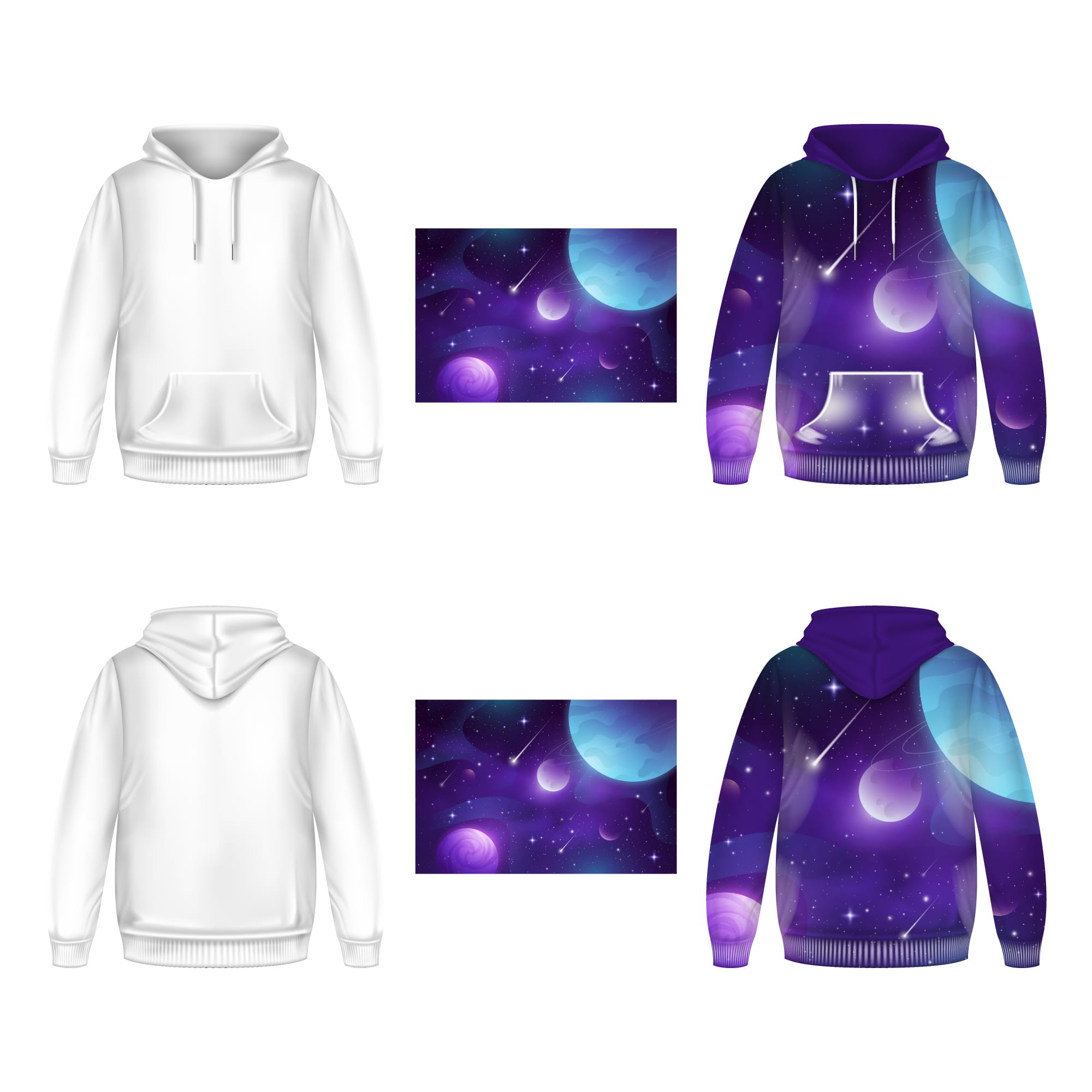 Unisex Adult Polyester Spandex Sublimated Hoodie - PCC060 Image