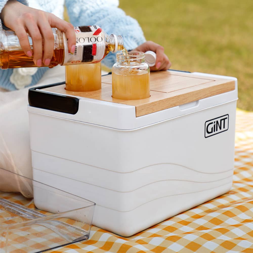 11L Wooden Lid Cooler Box - PCH635 Image