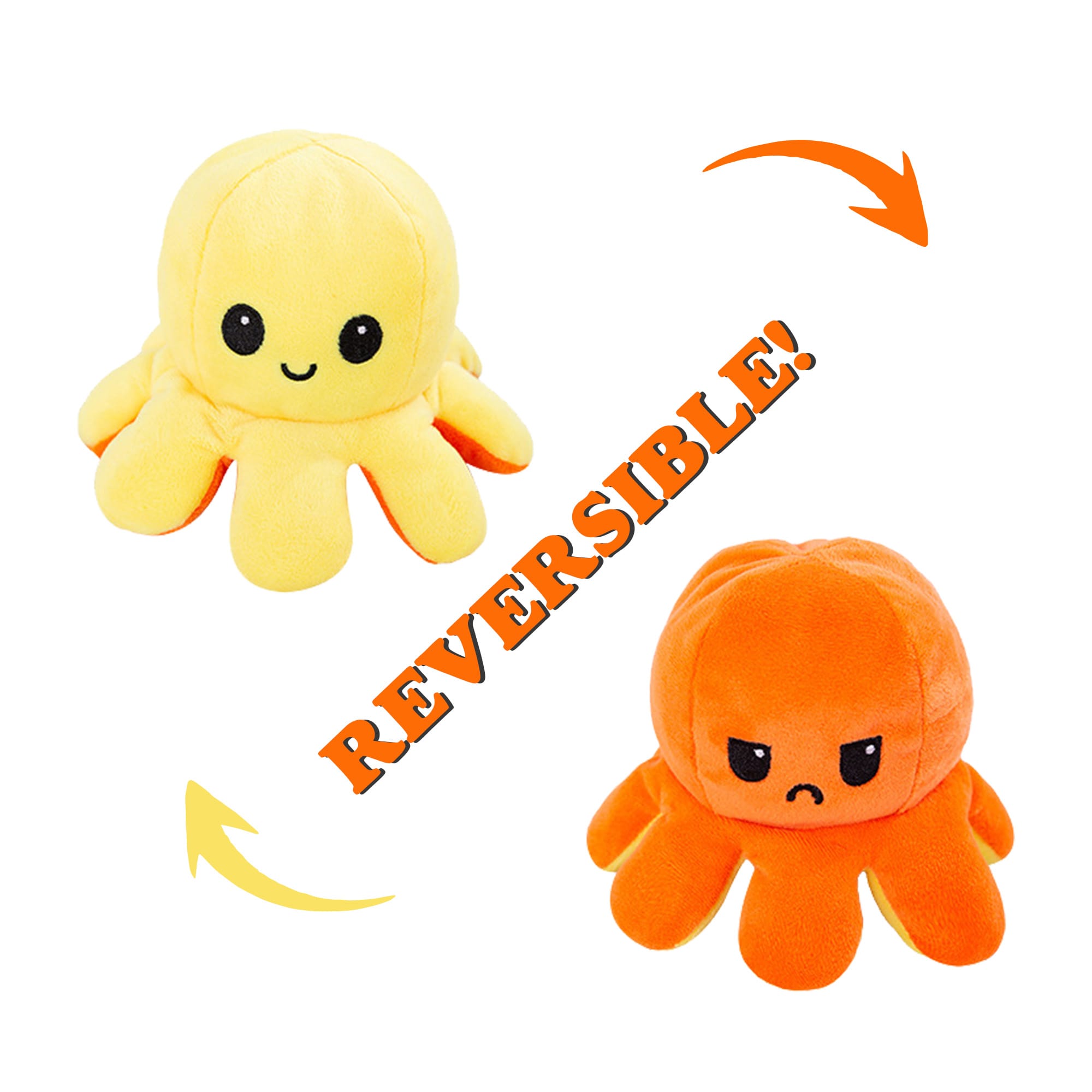 Large Reversible Octopus Plush Toy