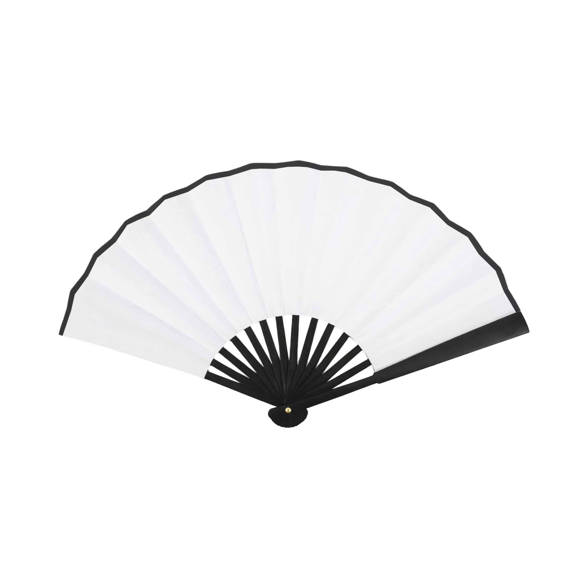 Alternative view of 8inch Bamboo Fabric Hand Fan