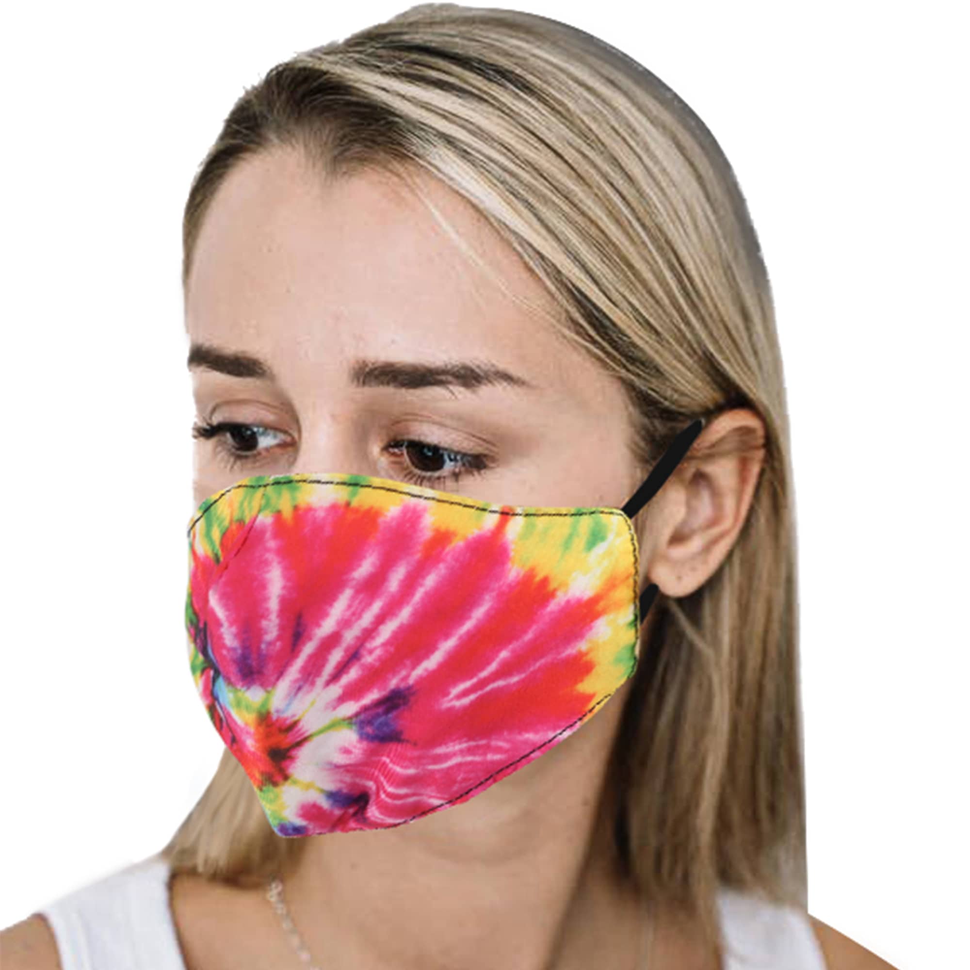 2-Ply Polyester Stylish Reusable Face Mask- 5 designs available - PCA065 Image