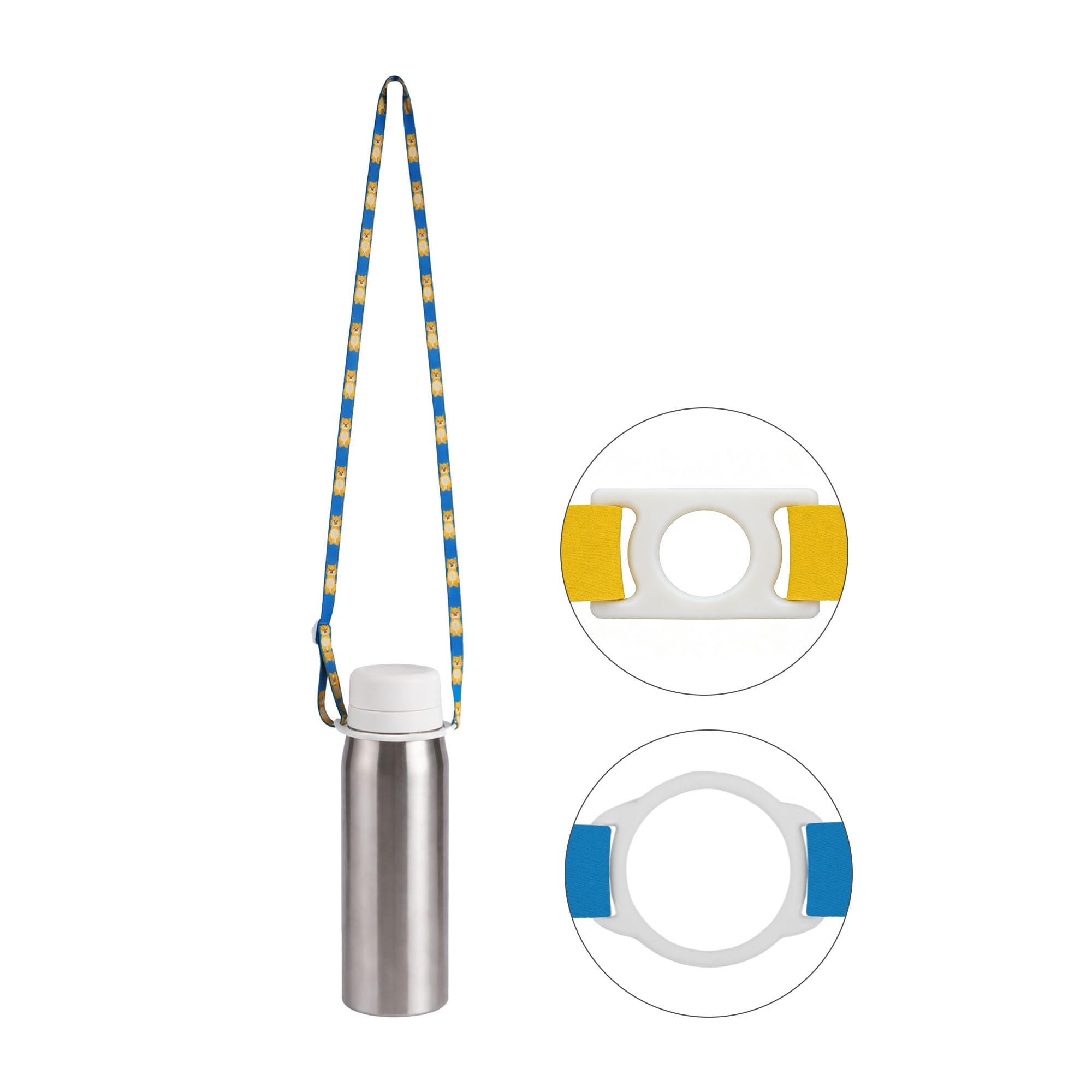 Alternative view of RPET Outdoor Water Bottle Lanyard