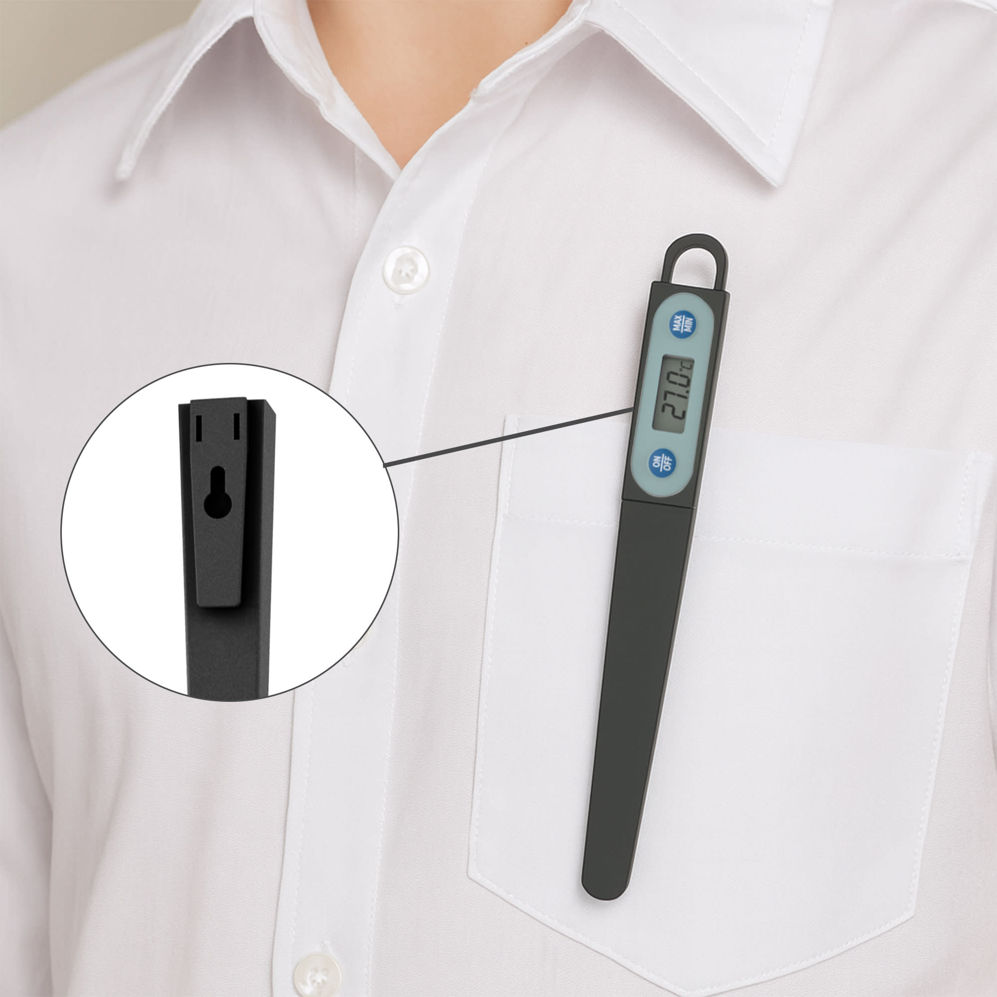 Instant Read Thermometer with Long Probe
