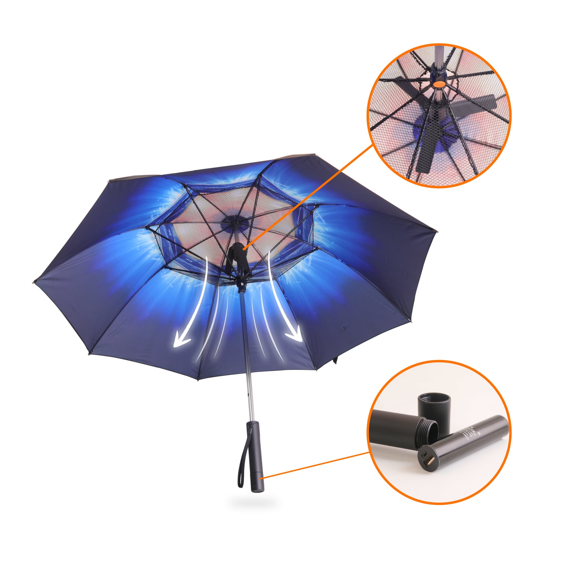 Sport Umbrella with Fan - PCH788 Image 