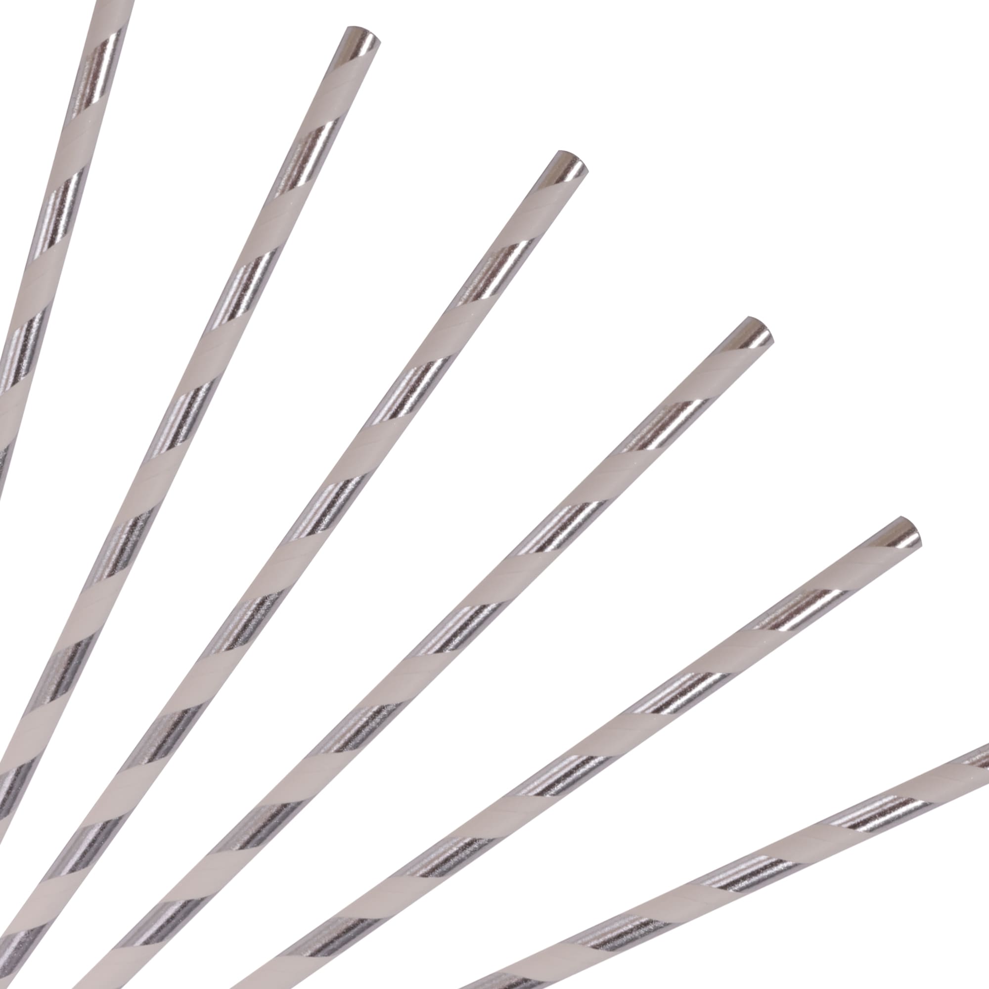 Alternative view of Disposable 3-ply Straight Drinking Paper Straw