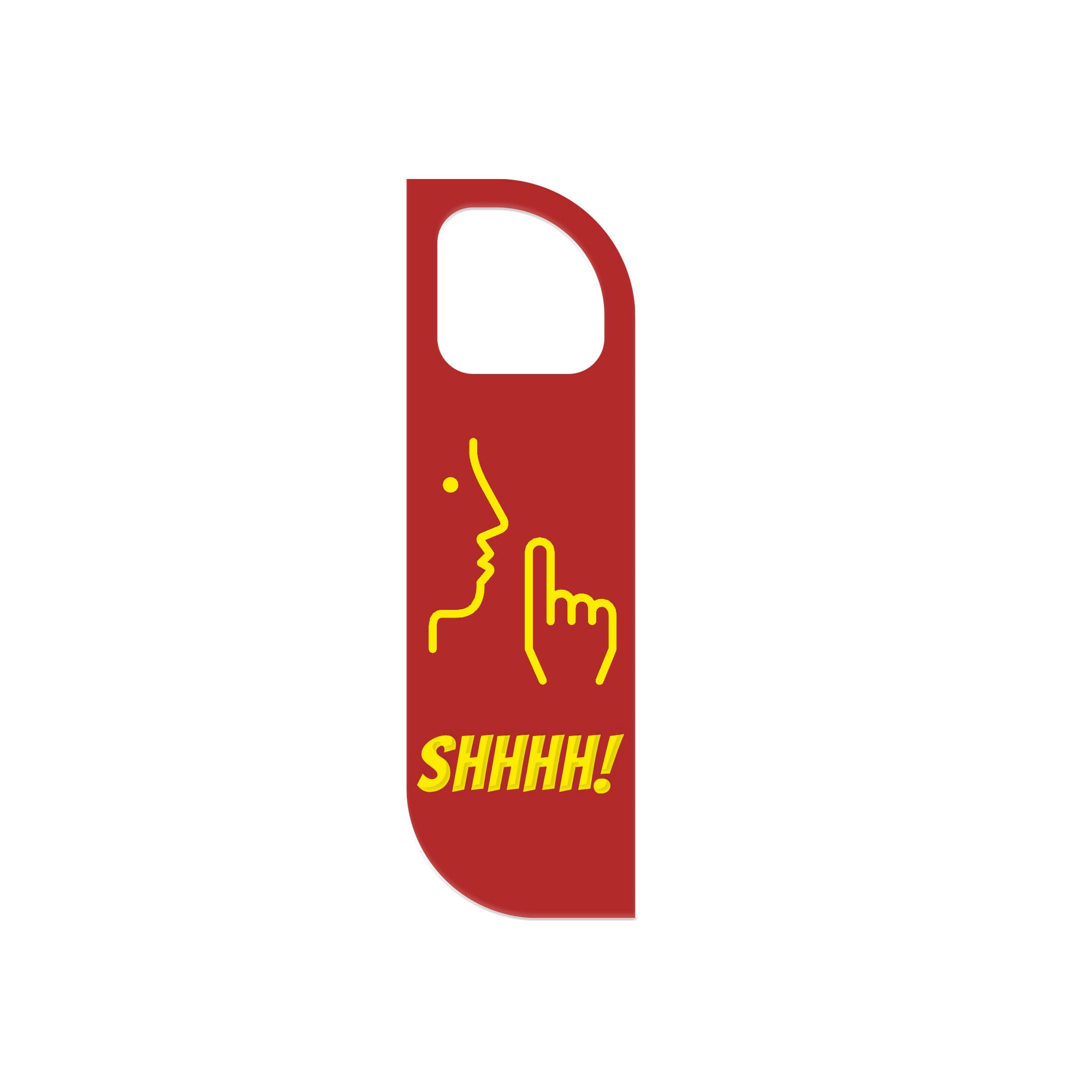 Alternative view of Custom Shape PVC Door Hanger