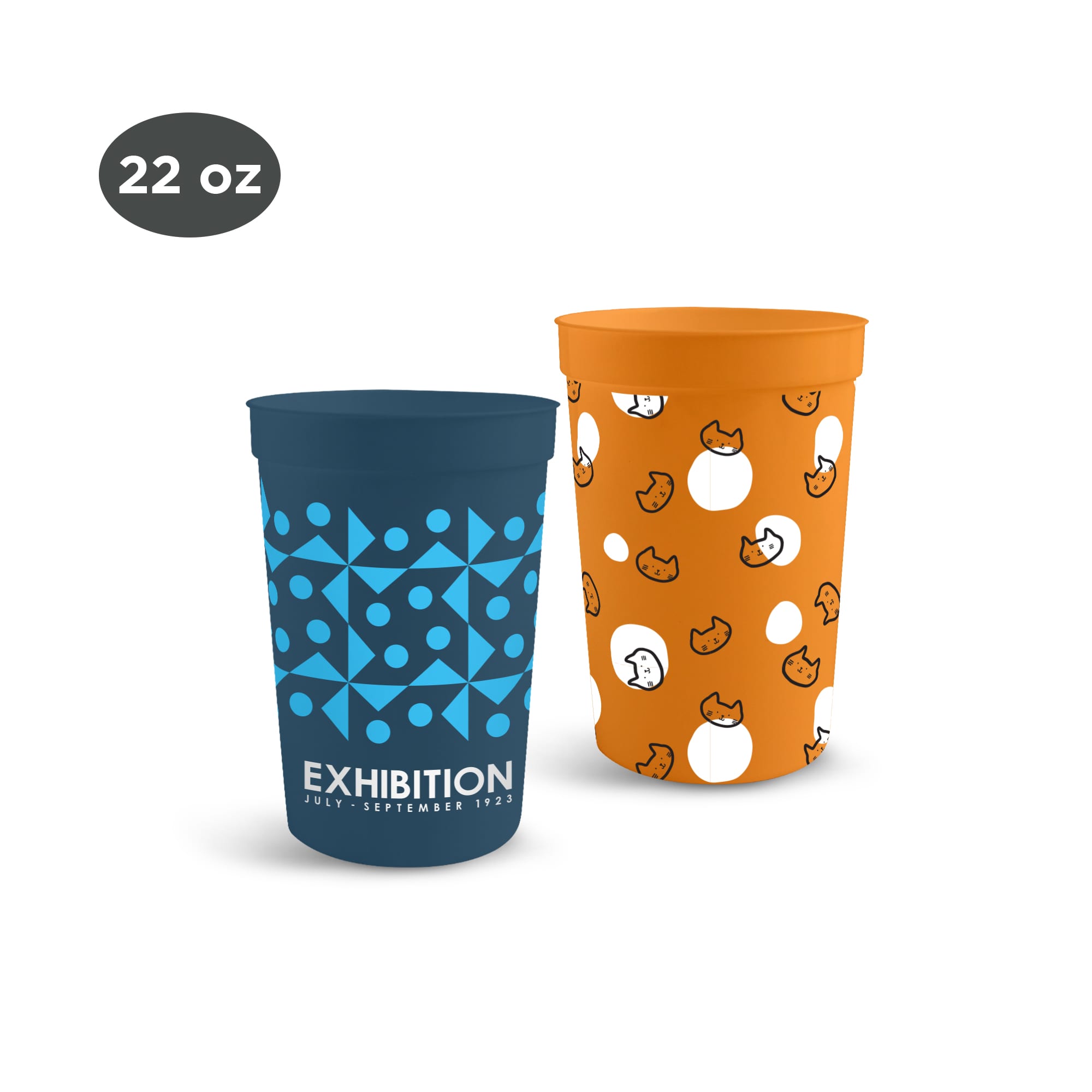 650ml Plastic Stadium Cup - PXD263 Image
