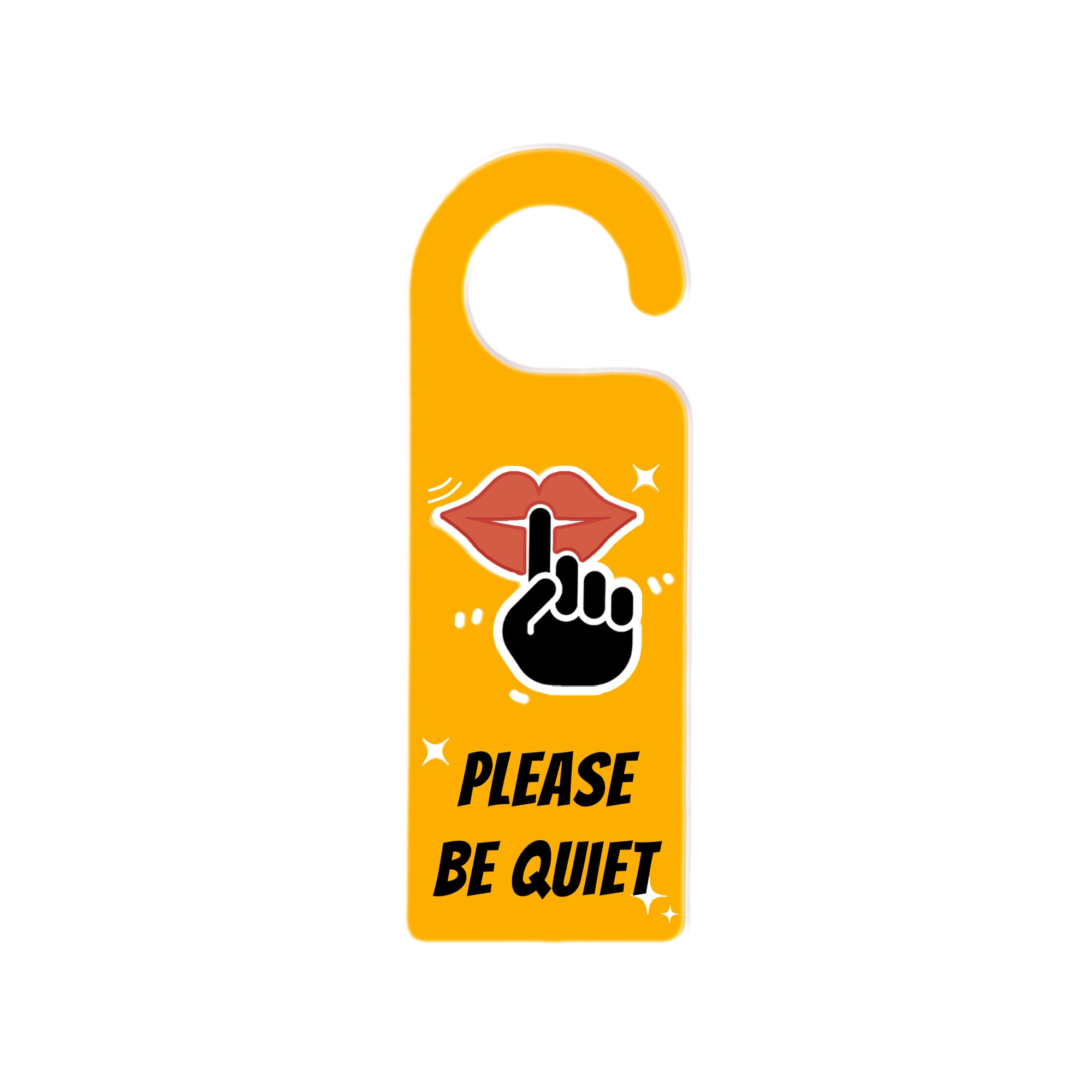 Alternative view of Custom Shape Acrylic Door Hanger