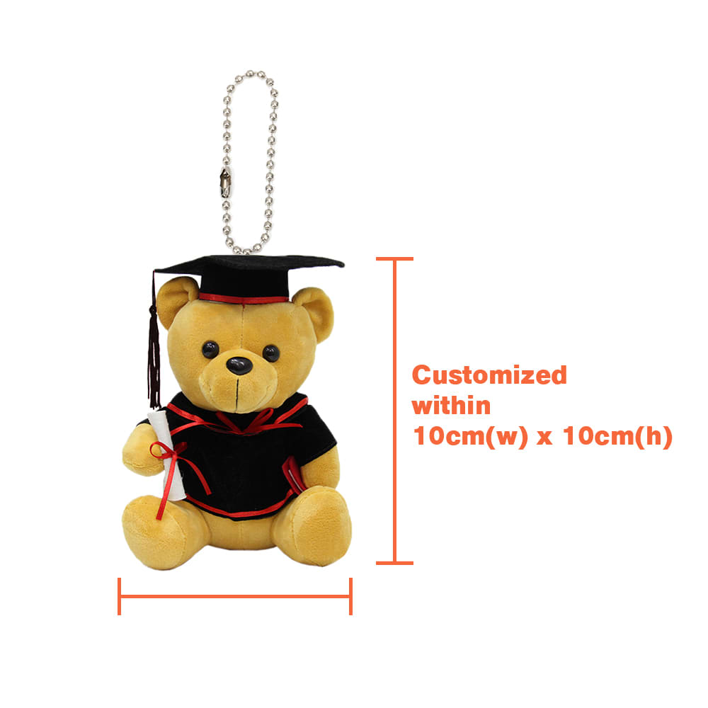 Custom Graduation Bear Keyrings - PCPT166 Image 