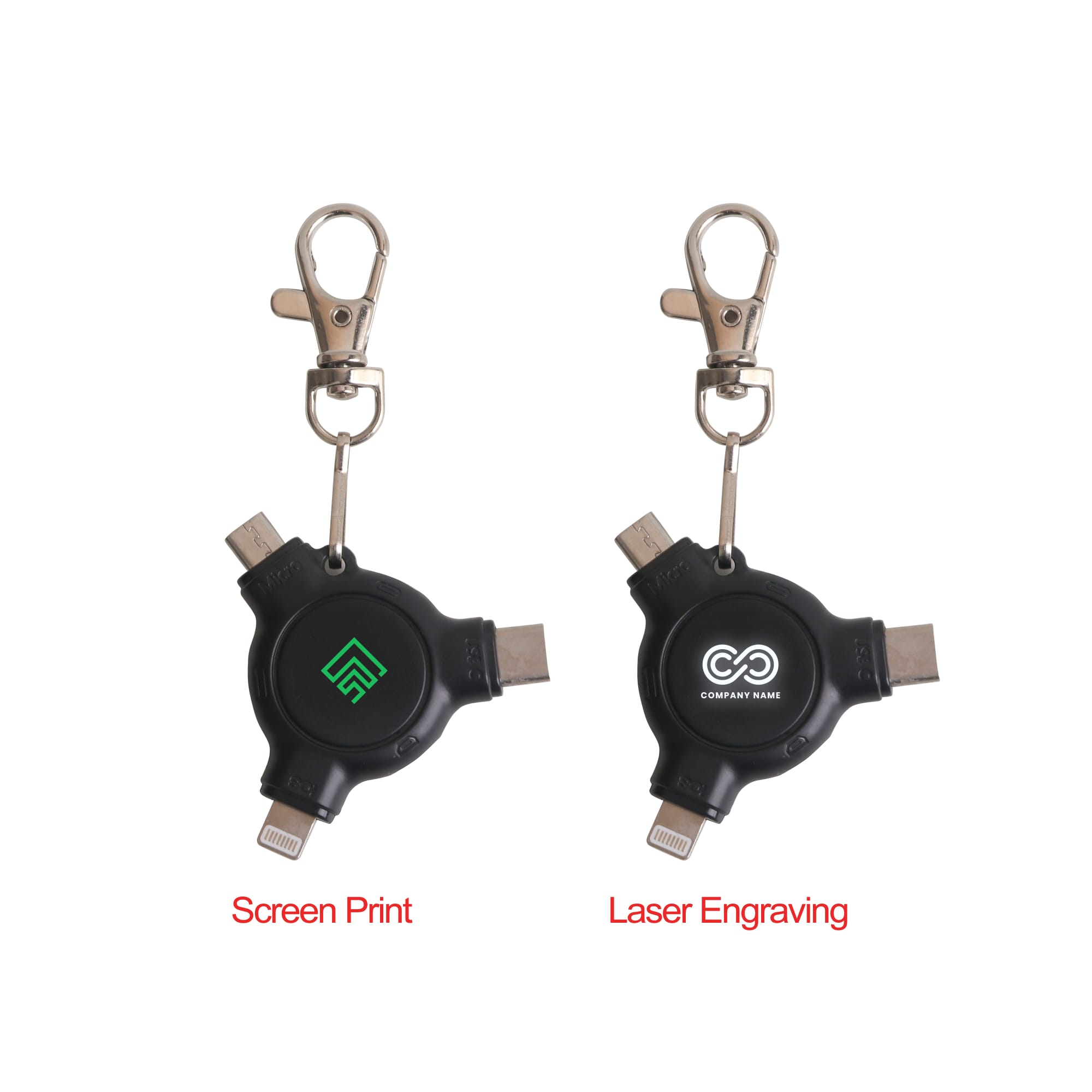 Alternative view of 3-In-1 ABS Data Blocker with Keyring