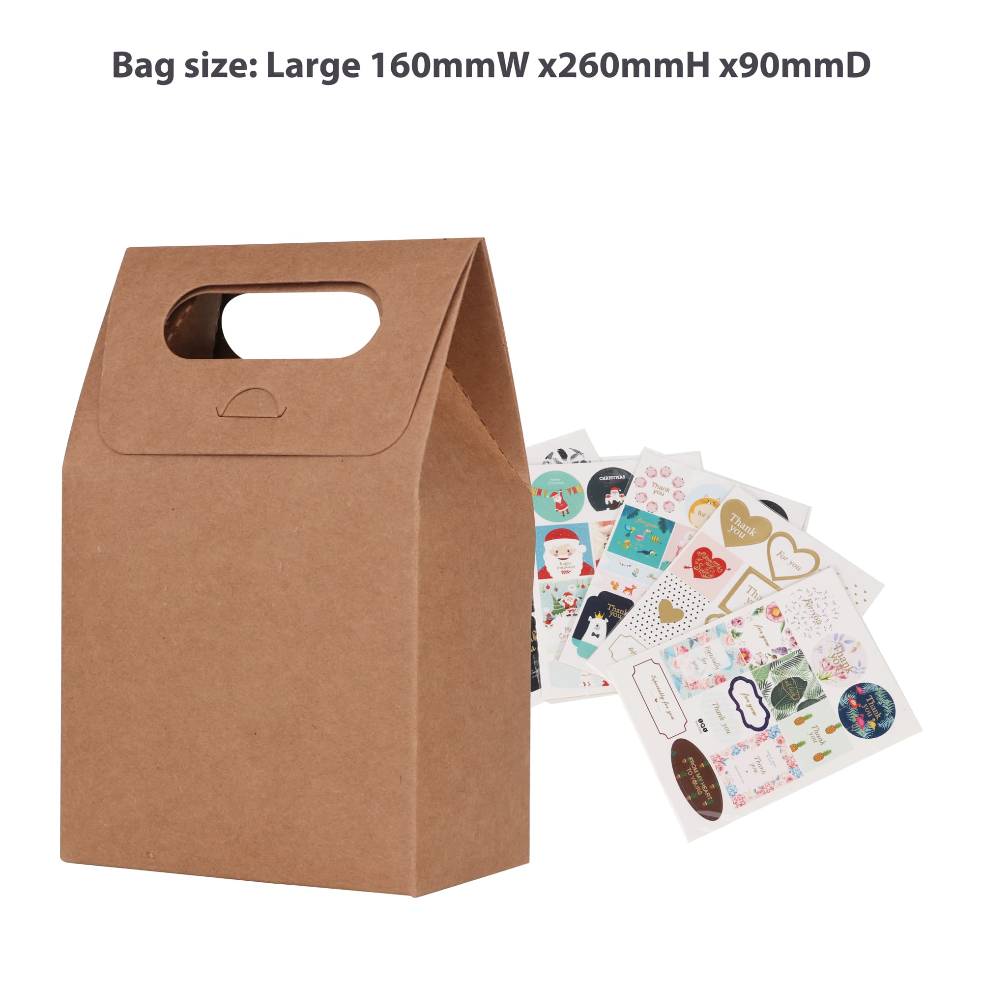 Die cut Handle Bag(160x260x90mm) - PCPB032 Image 