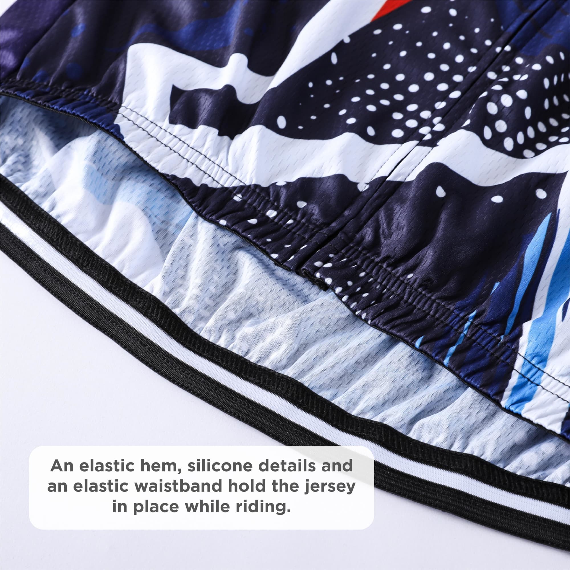 Unisex Sublimated Stand Collar Raglan Short Sleeves Cycling Jersey - PCC024 Image