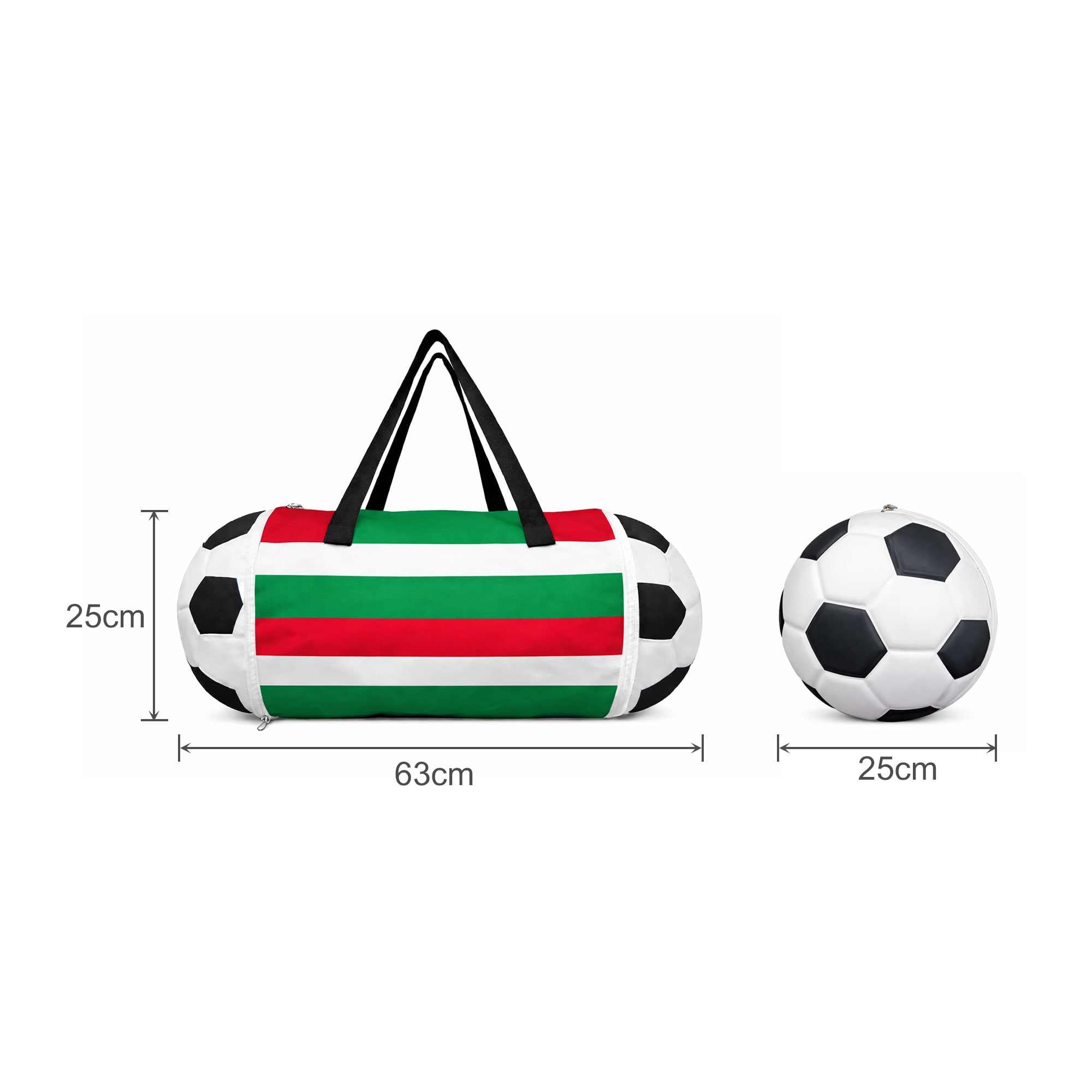 Alternative view of Full Colour Foldable Duffel Bag