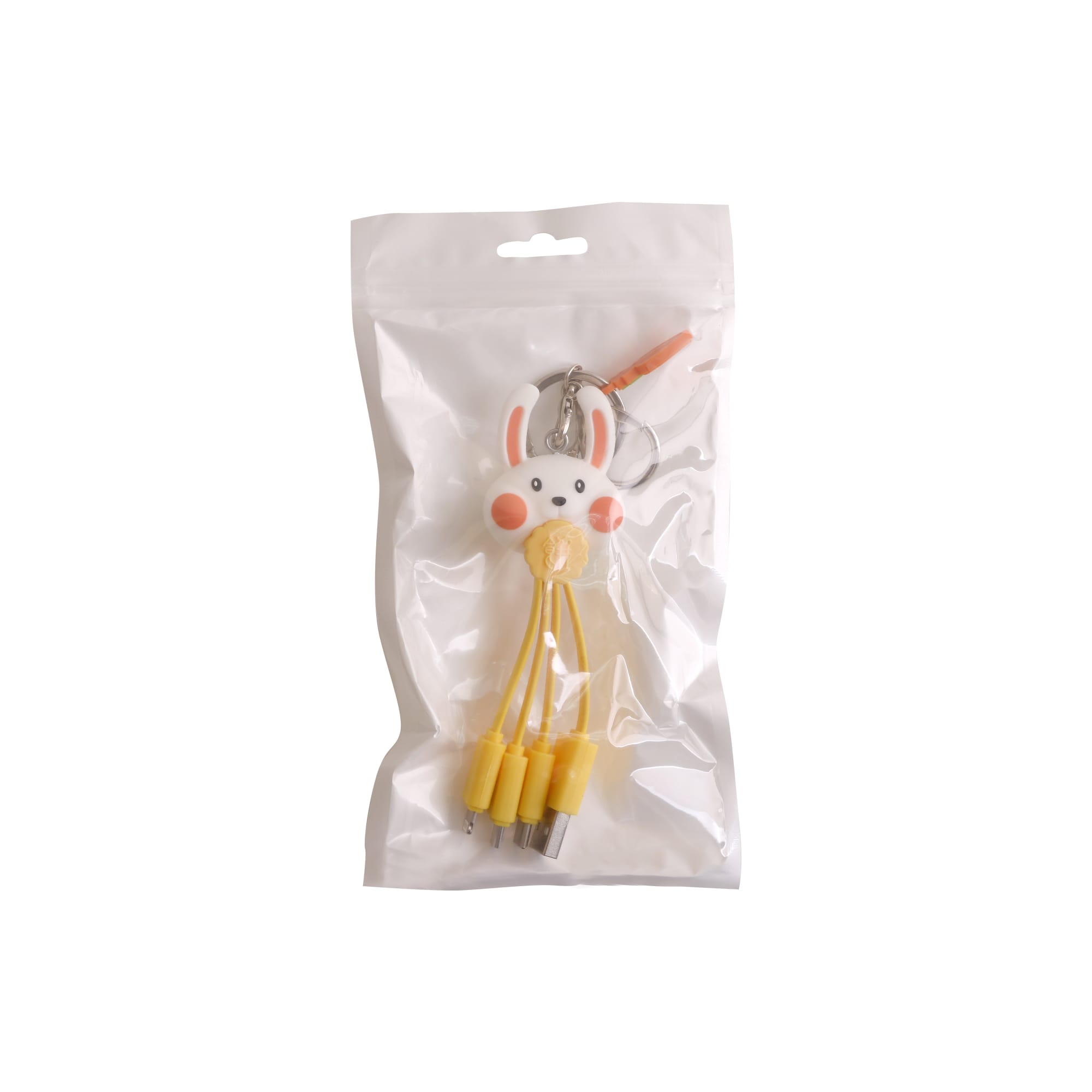 Custom Shape PVC Charging Cable with Keyring - PCBA108 Image