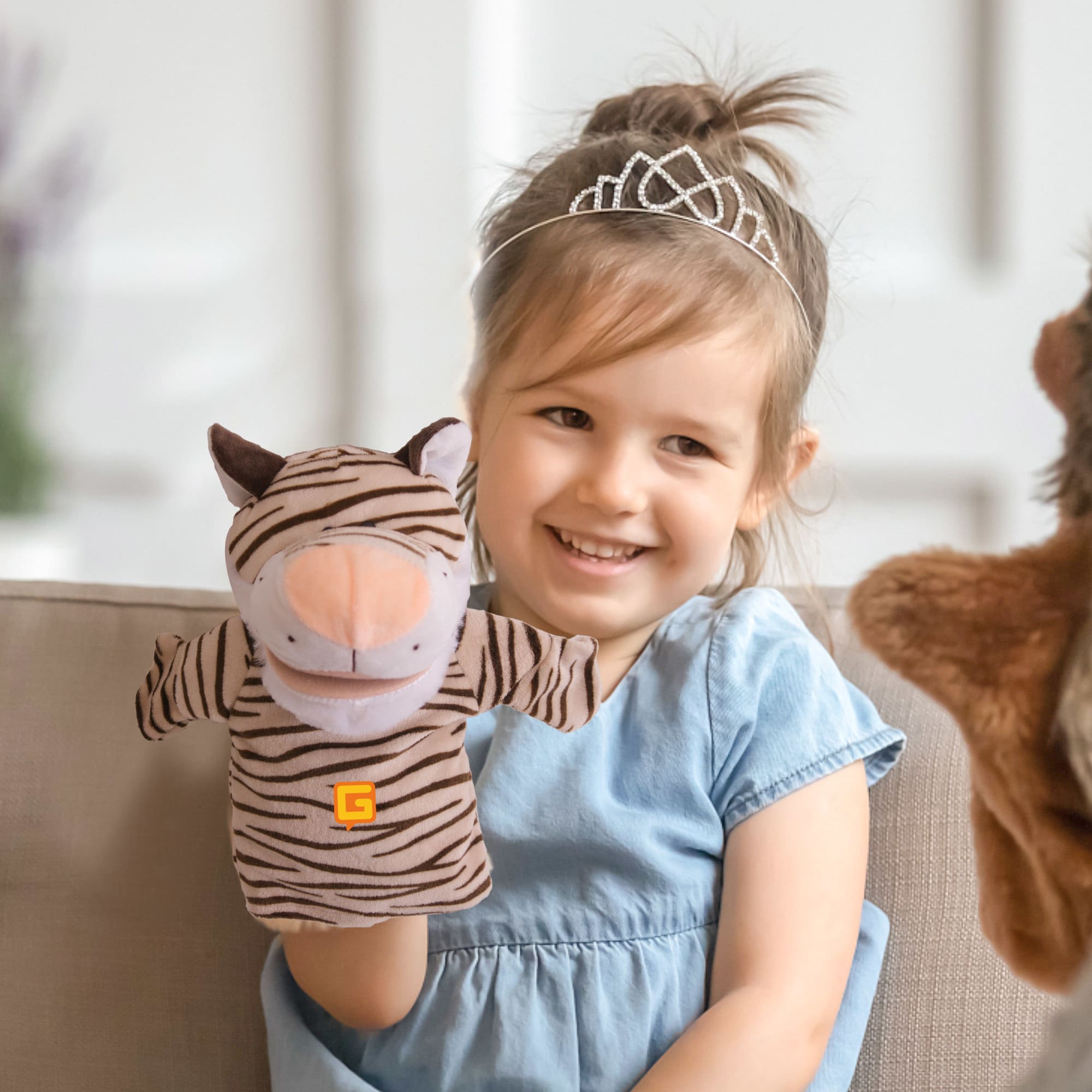 Tiger Hand Puppet - PCPT110 Image 