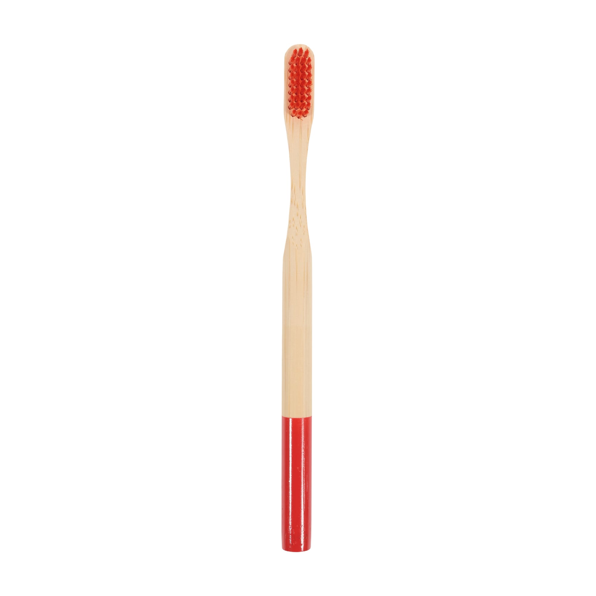 Alternative view of Large Round Handle Colorful Bamboo Toothbrush