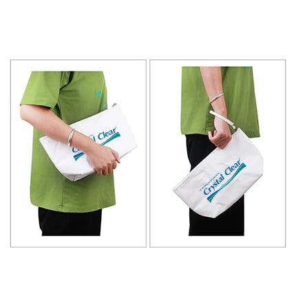 Washable Kraft Paper Cosmetic Bag(290x160x90mm) - PCPB187 Image 