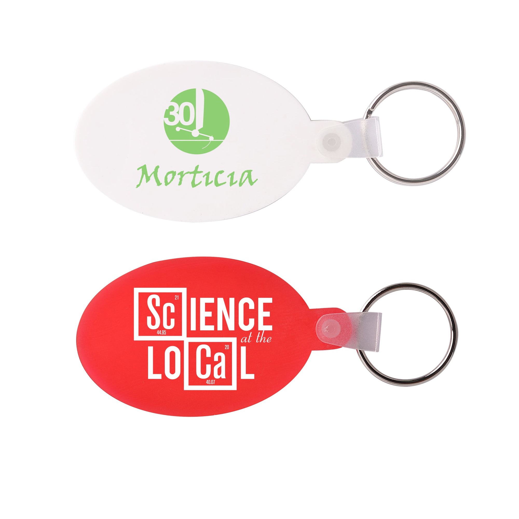 Oval Durasoft Keyring