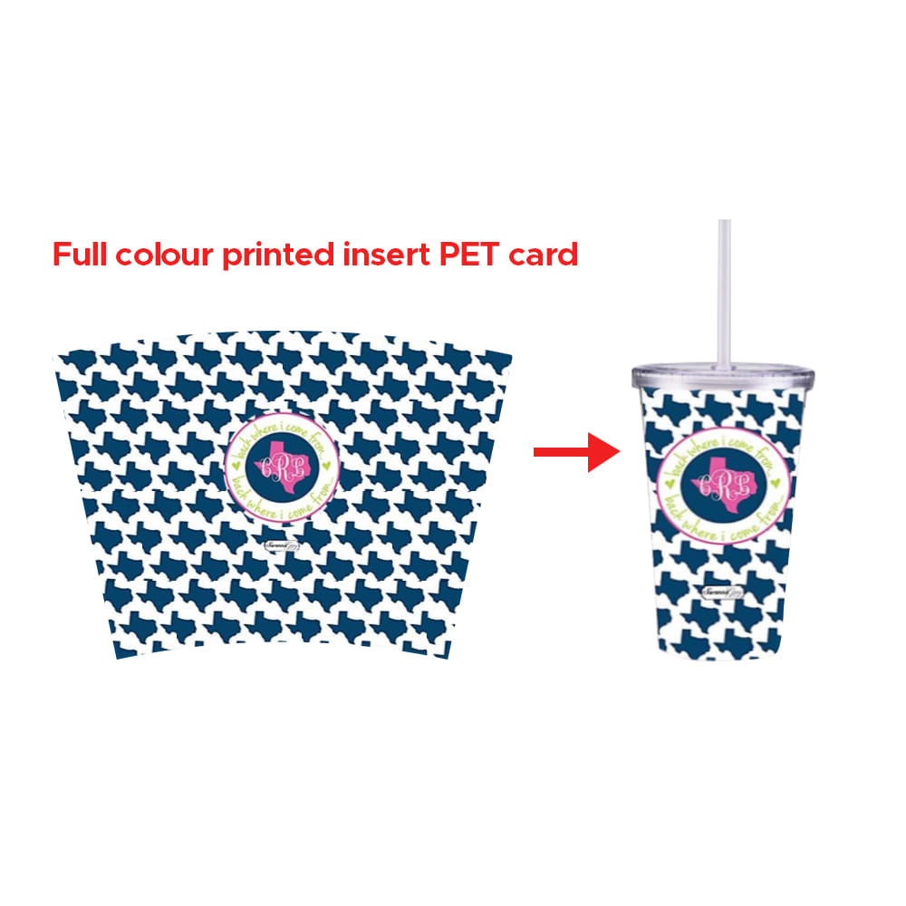 16oz Plastic Cups with Lids & Straws - PXD276 Image 