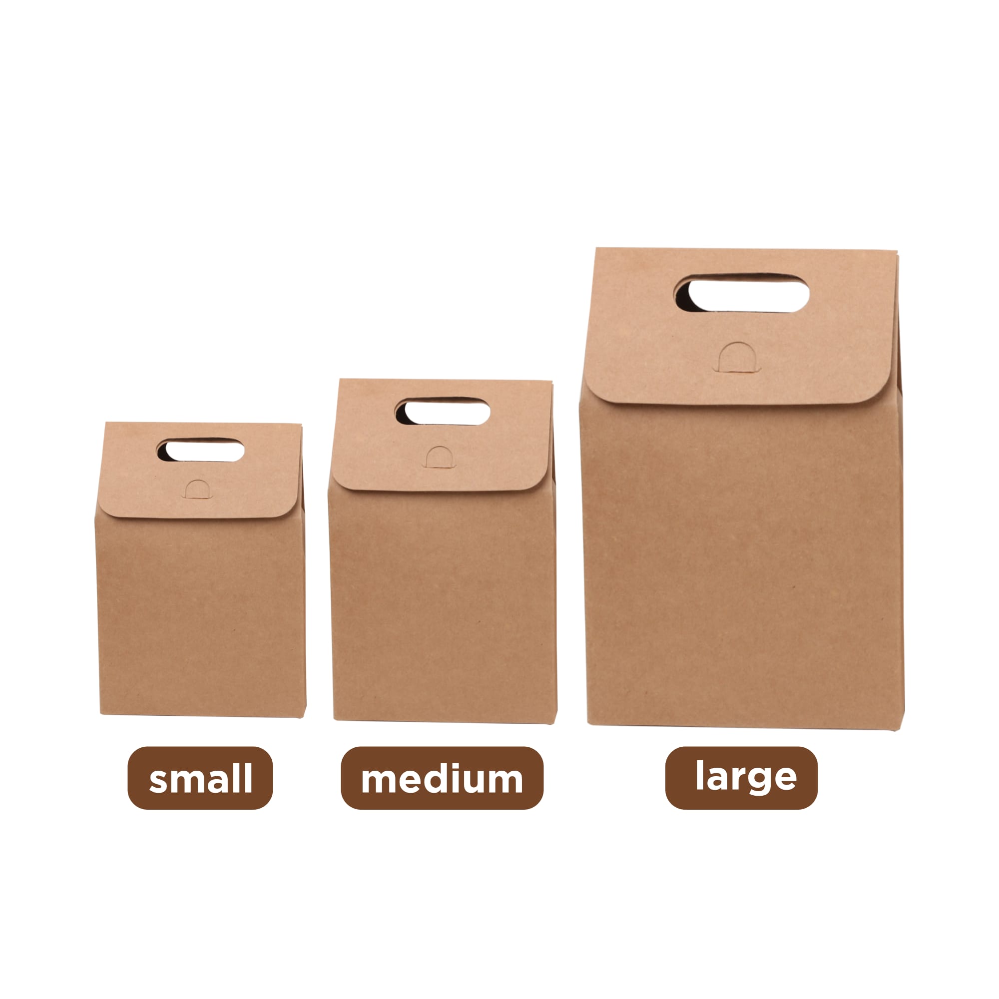Medium Kraft Paper Portable Box - PCPB430 Image 