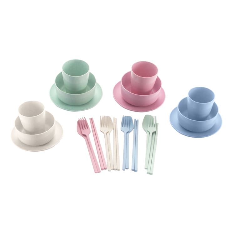 Wheat Straw Tableware Set (6 Pieces) - PCH470 Image 