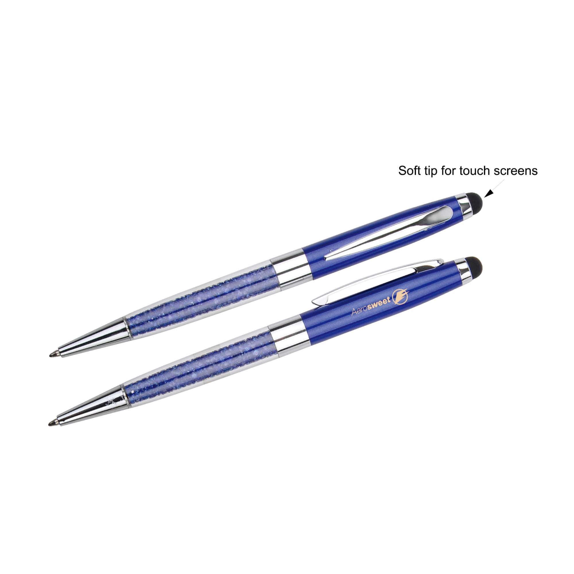 2 in 1 Crystal Stylus Pen - PCS138 Image 
