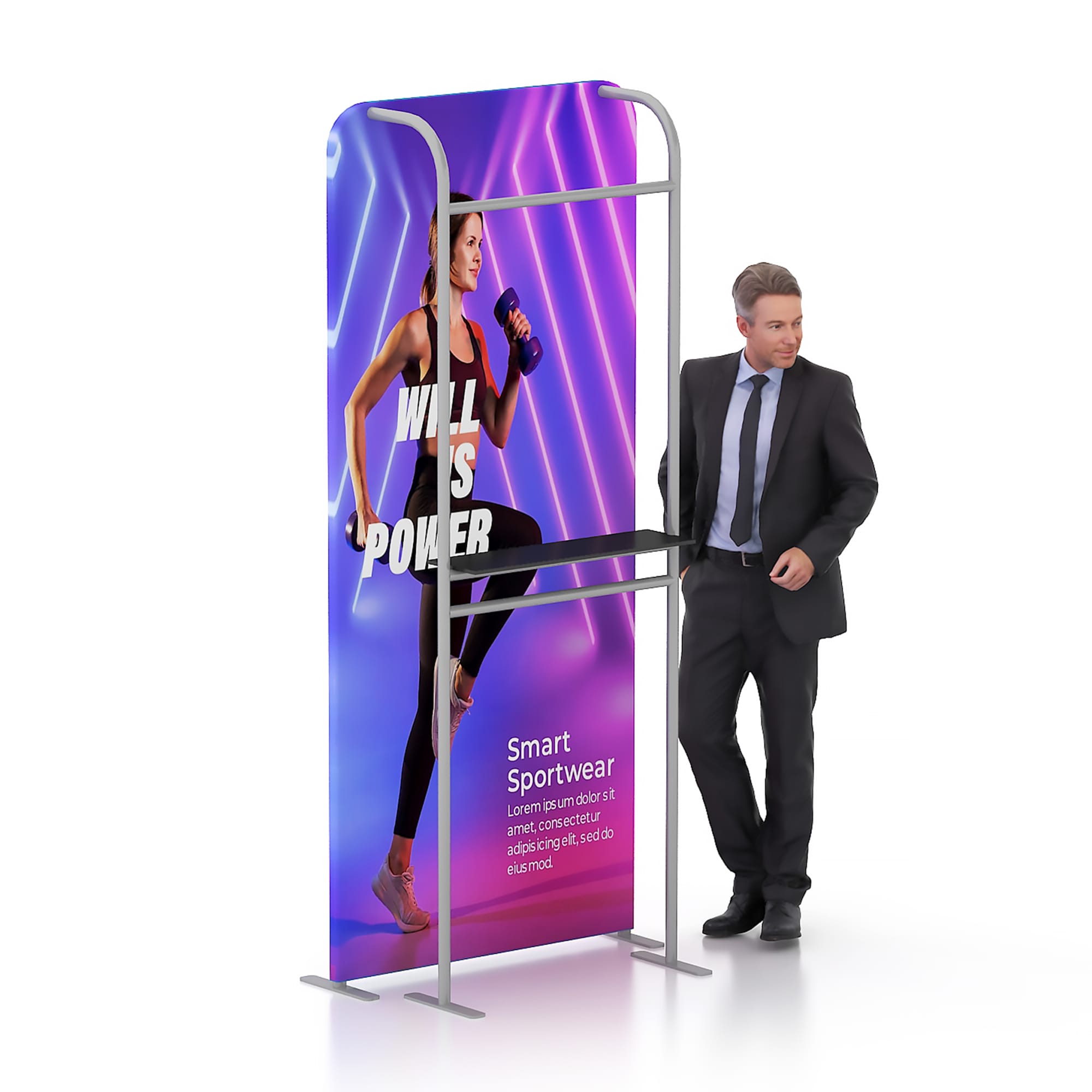 Alternative view of Banner Stand Merchandise Display