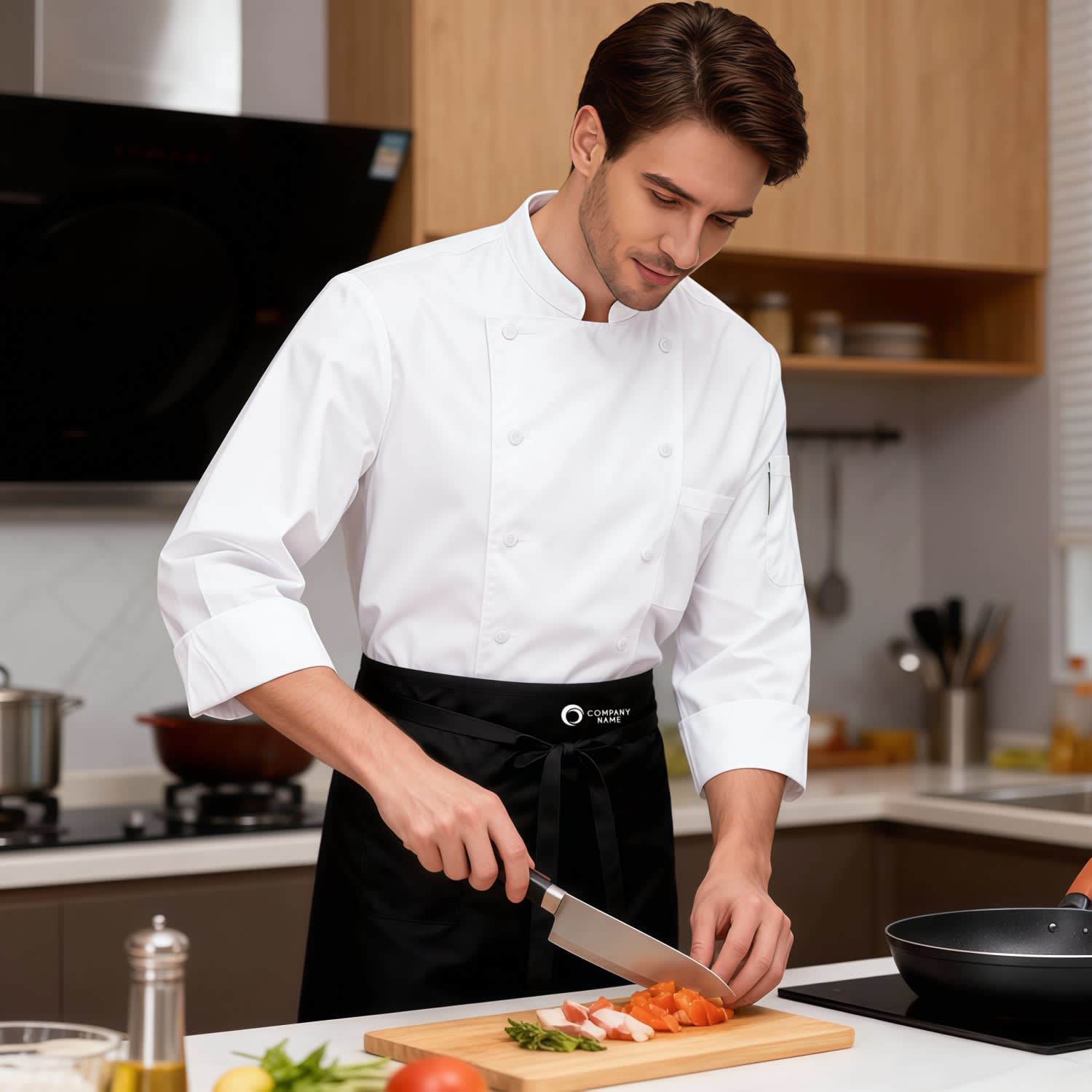 Alternative view of 100% Polyester Half Apron With Pocket