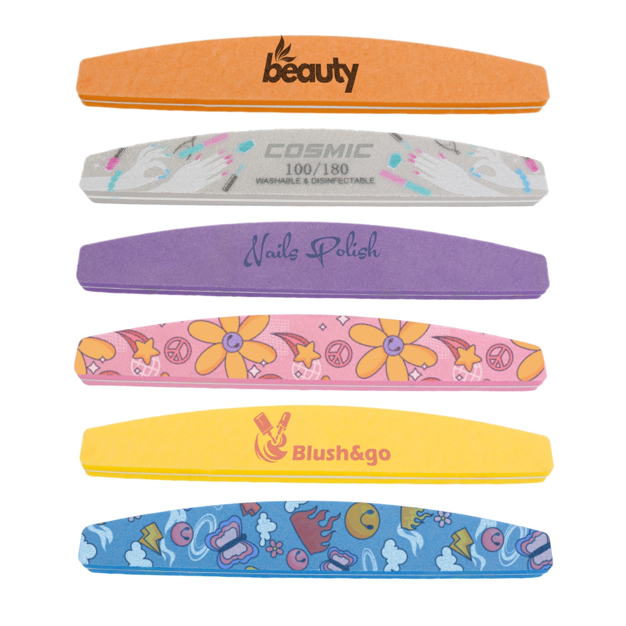 Sponge Half Moon Shape Nail File