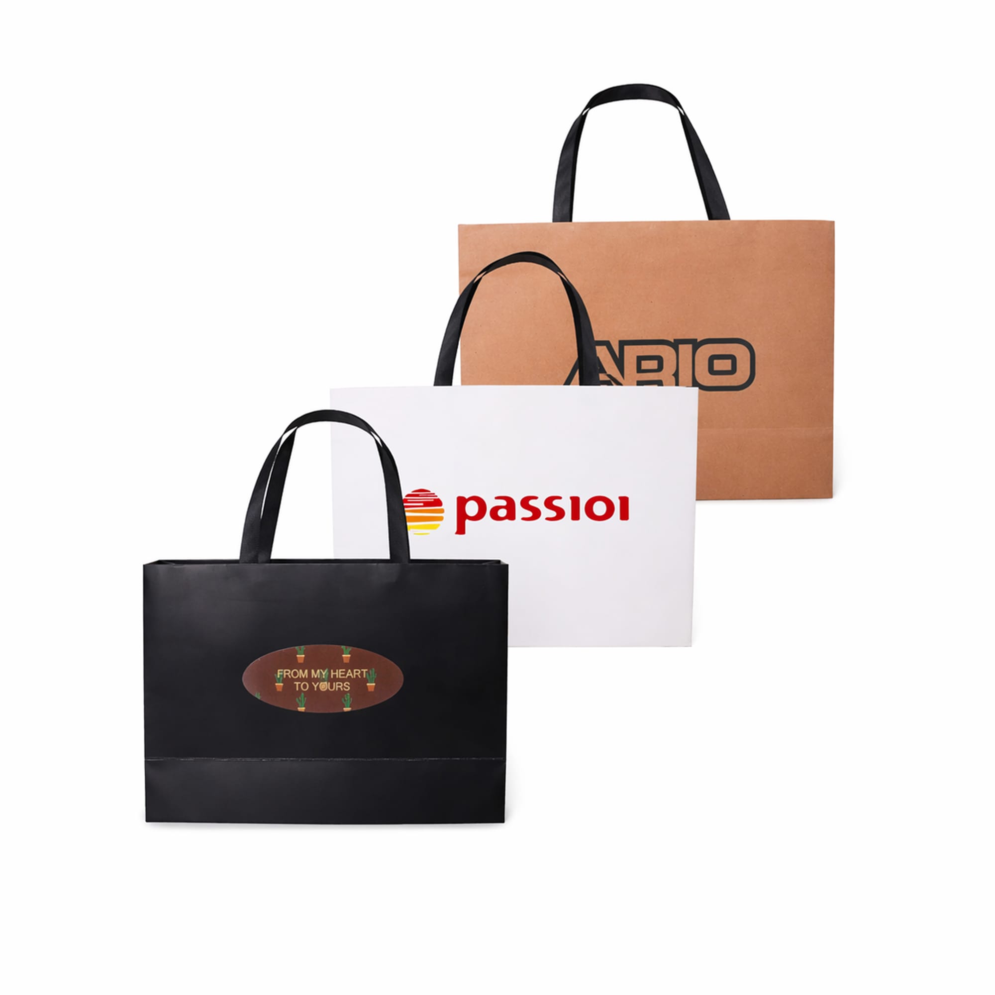 Medium Paper Bag with Flat Handle(320 x 220 x 100mm)