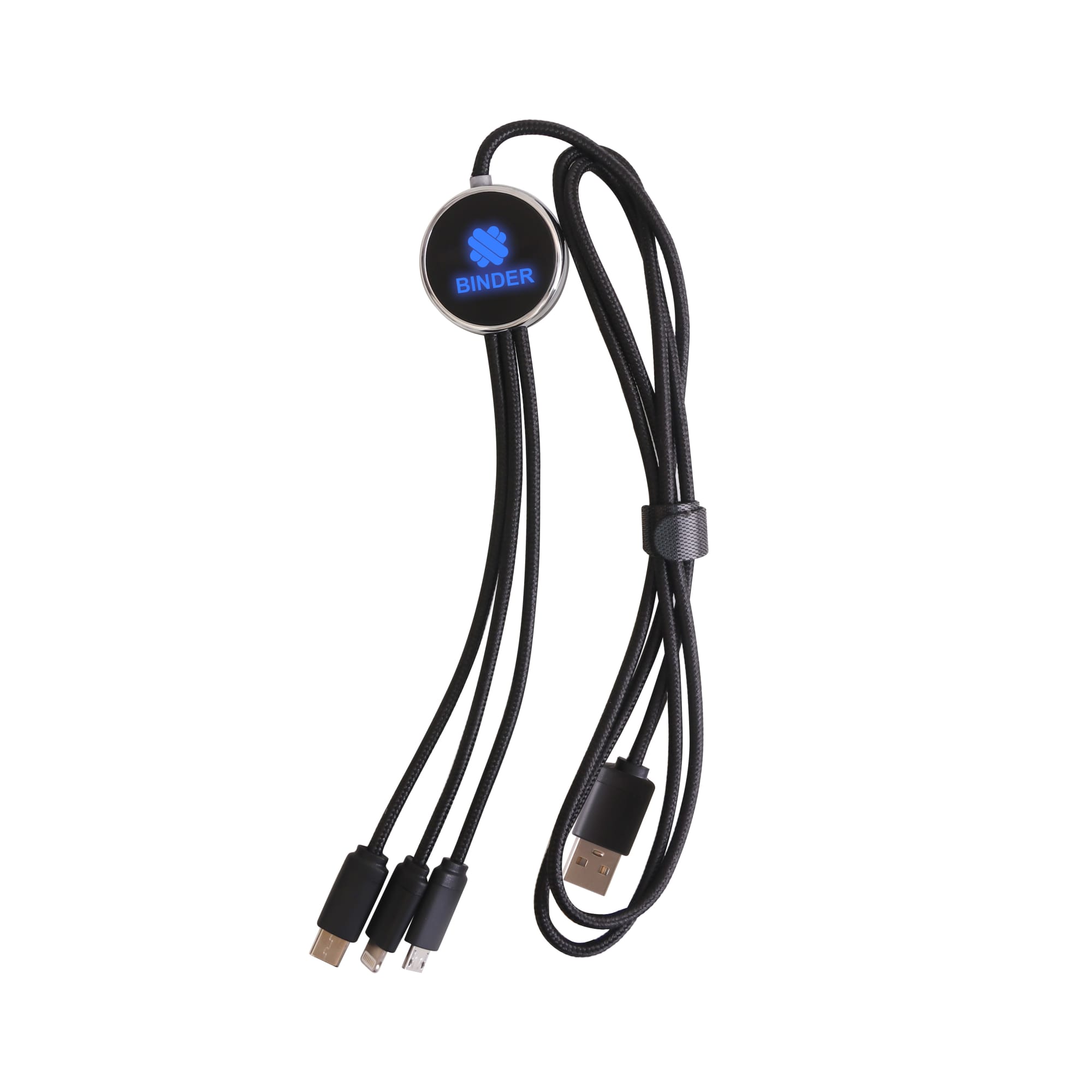 Alternative view of 3-In-1 Light Up 1.2m Long Charging Cable