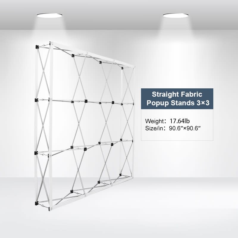 Straight Fabric Popup Displays 3x3 - POS98 Image 