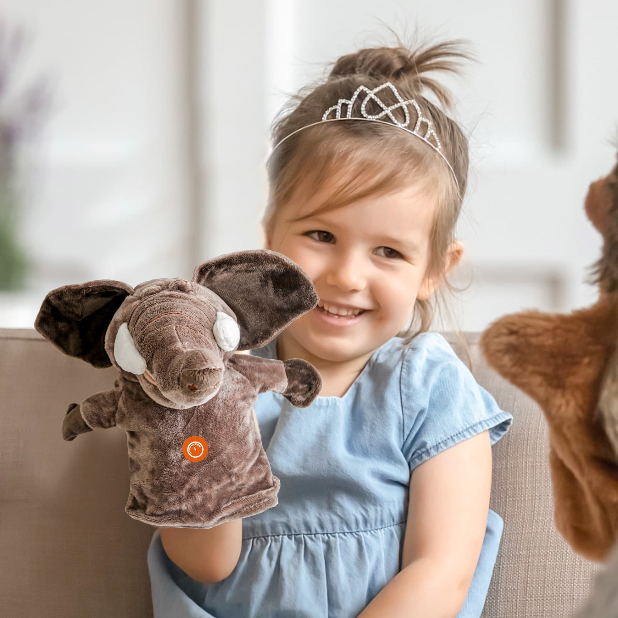 Elephant Hand Puppet - PCPT120 Image 