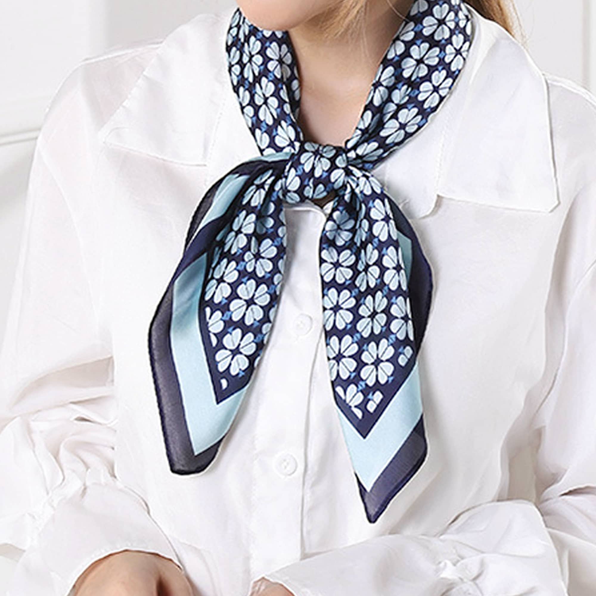 Silk Satin Chiffon Scarf - PCH831 Image