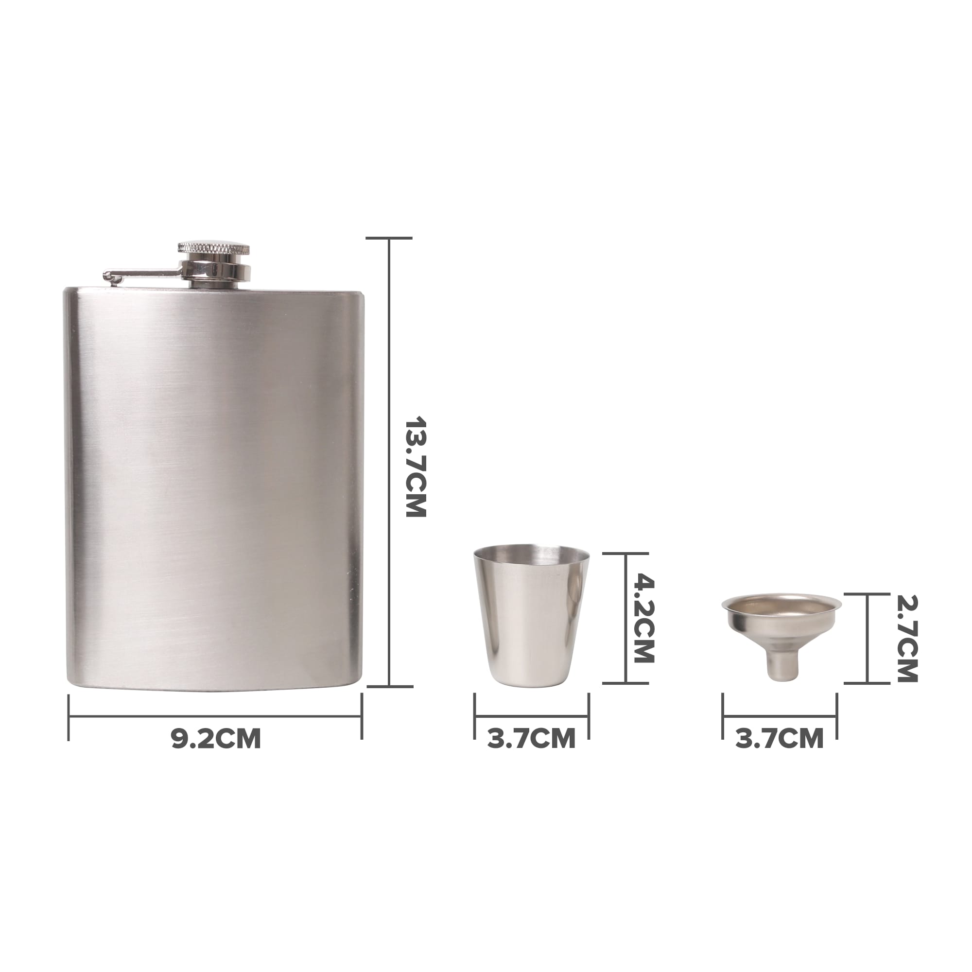Stainless Steel Hip Flask Set - PCH735 Image