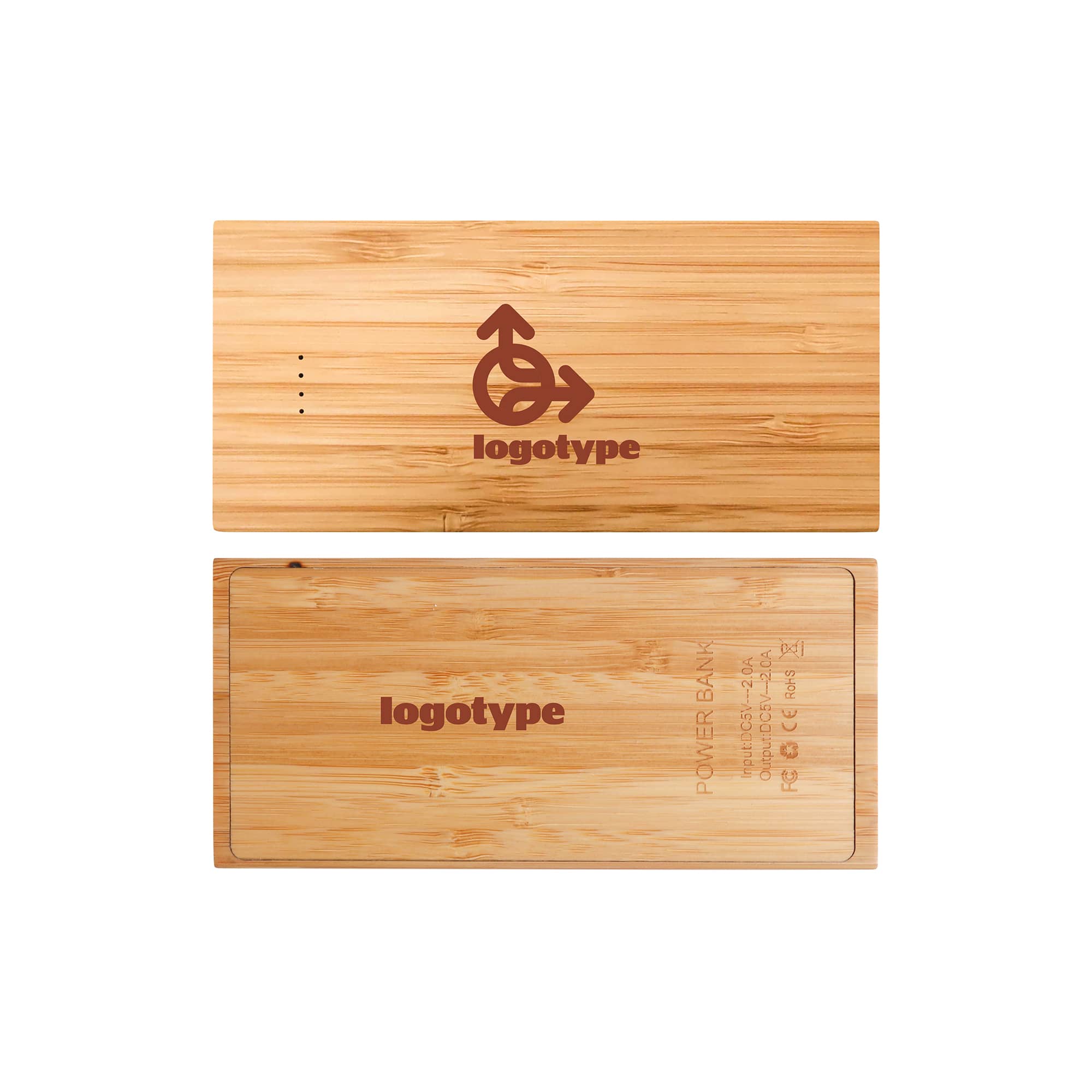 Alternative view of 10000mAh Bamboo Wireless Power Bank
