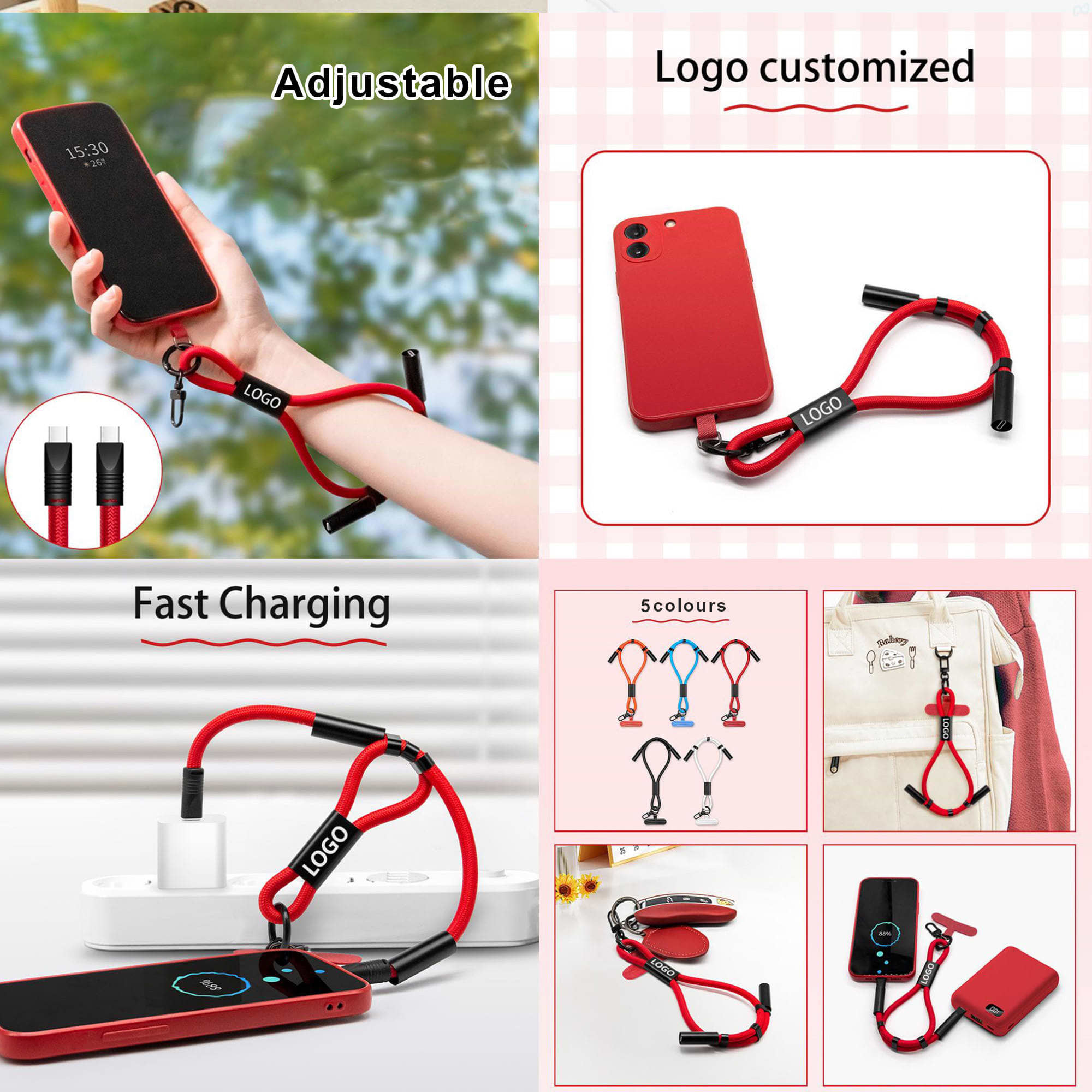 60W Charging Phone Strap