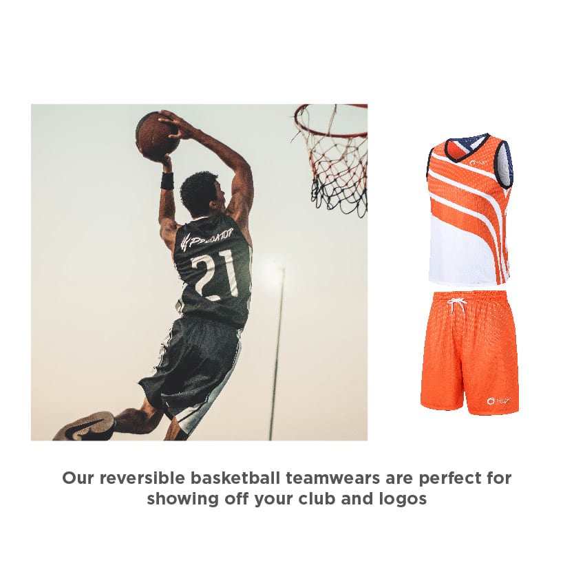 Unisex Adults 100% Polyester Sublimated Reversible Basketball Singlet - PCC046 Image